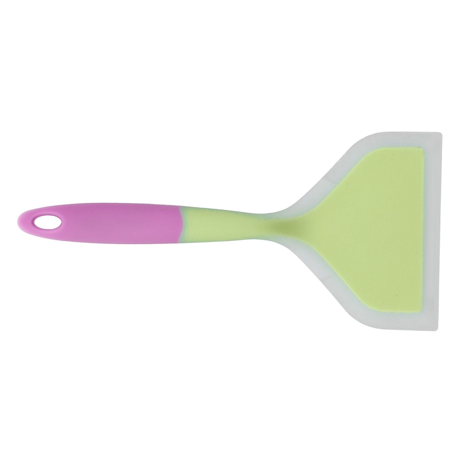 Cooking Spatula Transparent Twocolor Silicone Wide Mouth Frying Spatula view 9