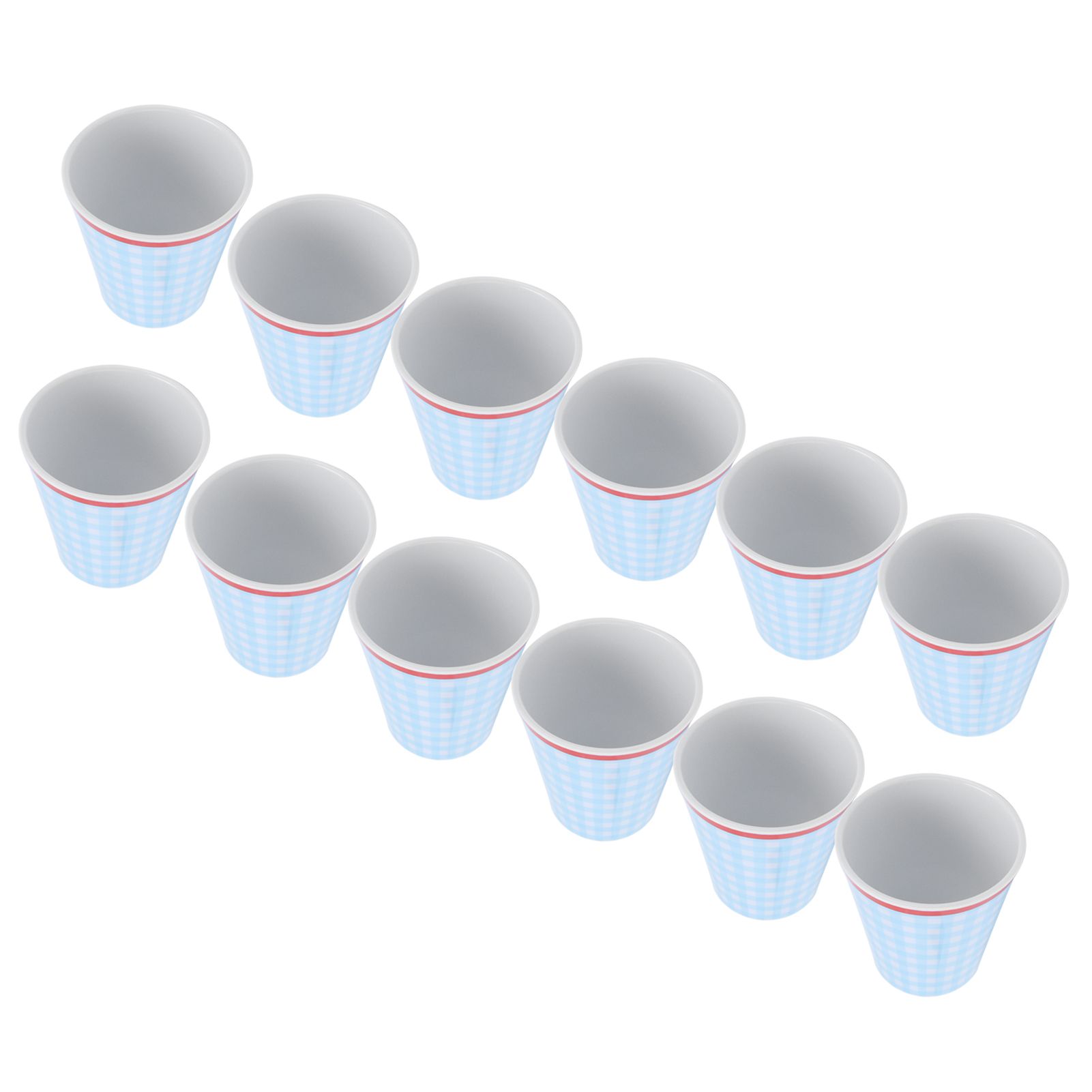 12PCS Imitation Ceramic Water Cup Drinking Mug for Restaurant School Kitchen
