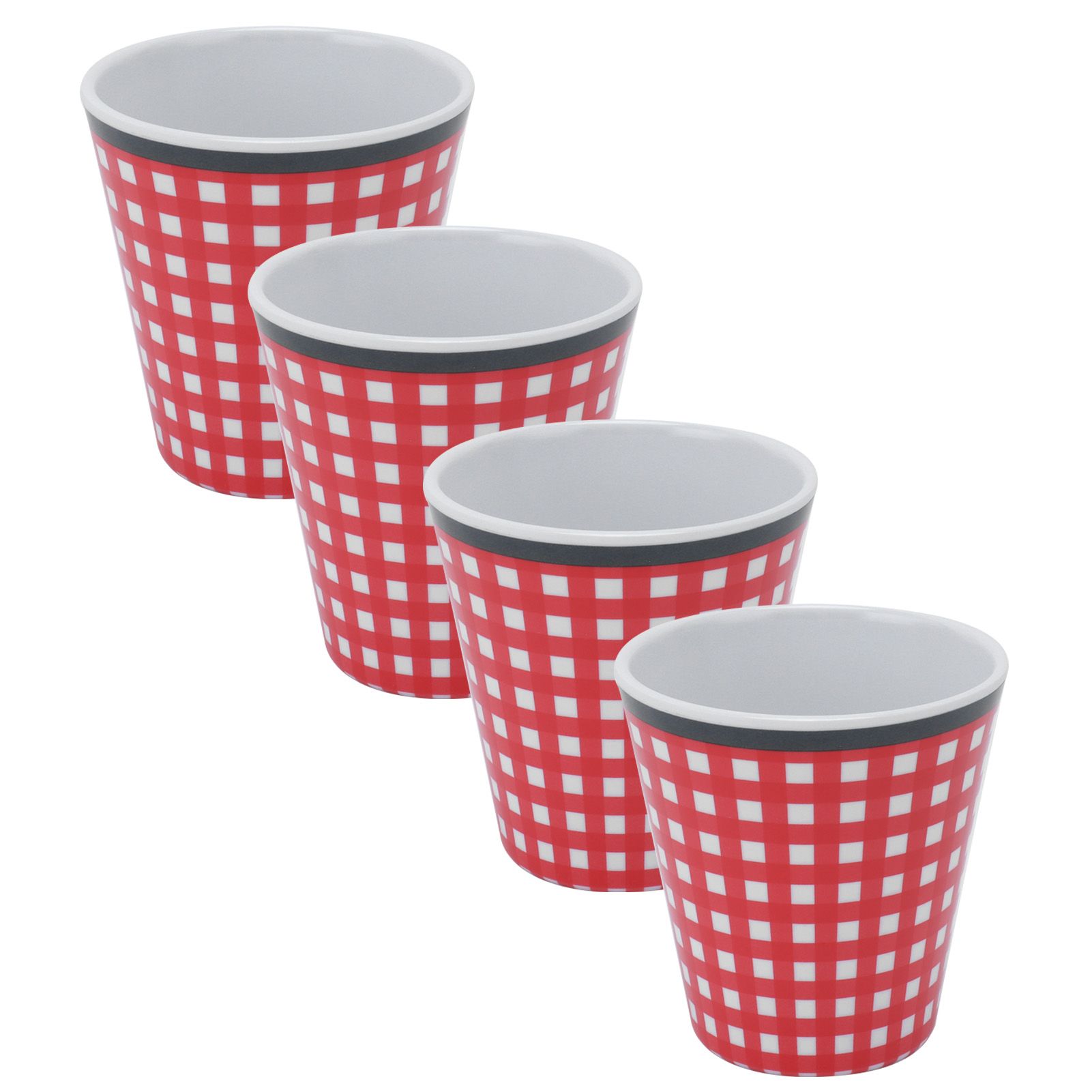 4Pcs/Set Imitation Porcelain Beverage Mug Originality Melamine Cup for Student view 4