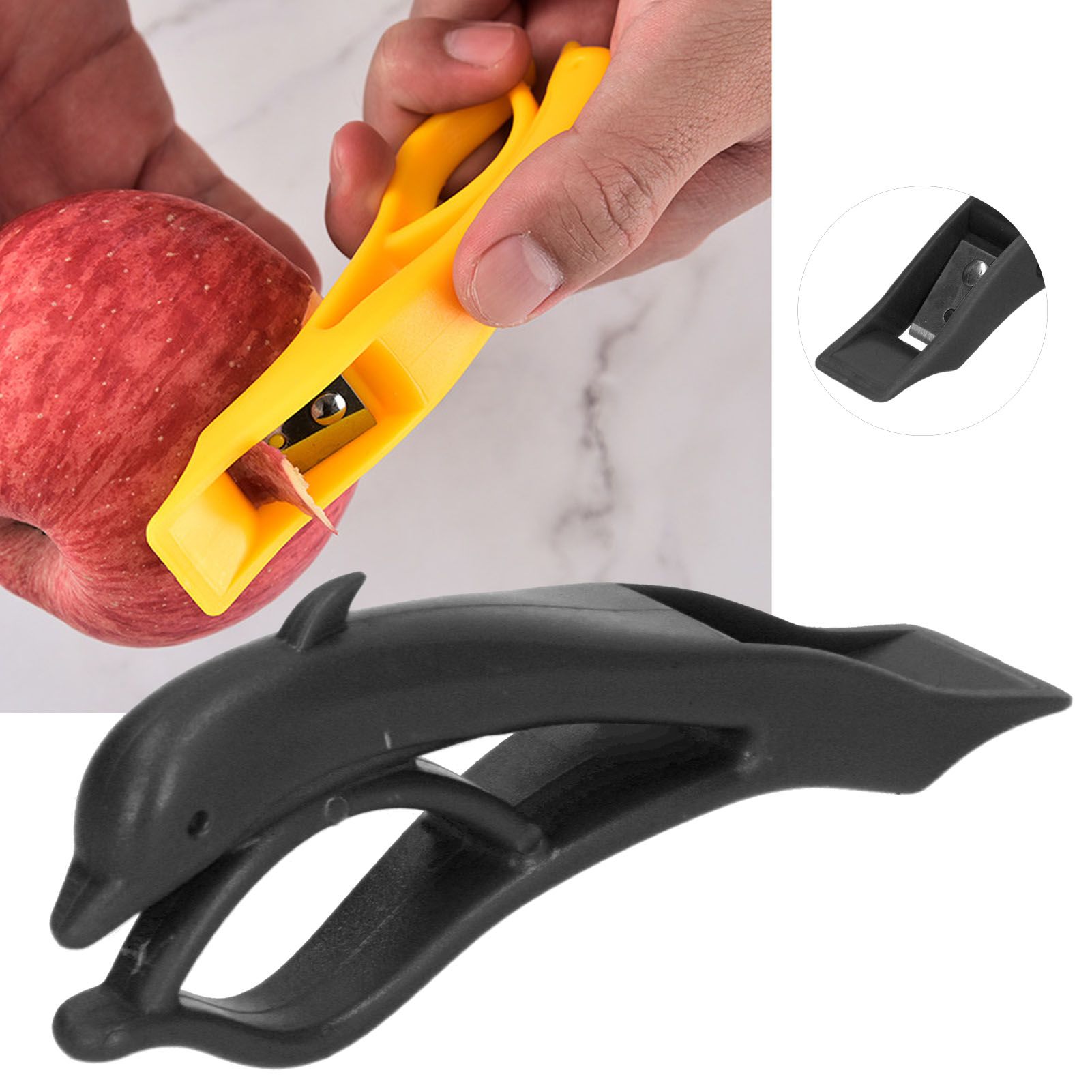 Dolphin Shaped Fruit Peeler Manual Multifunctional Household Peeler Kitchen view 12