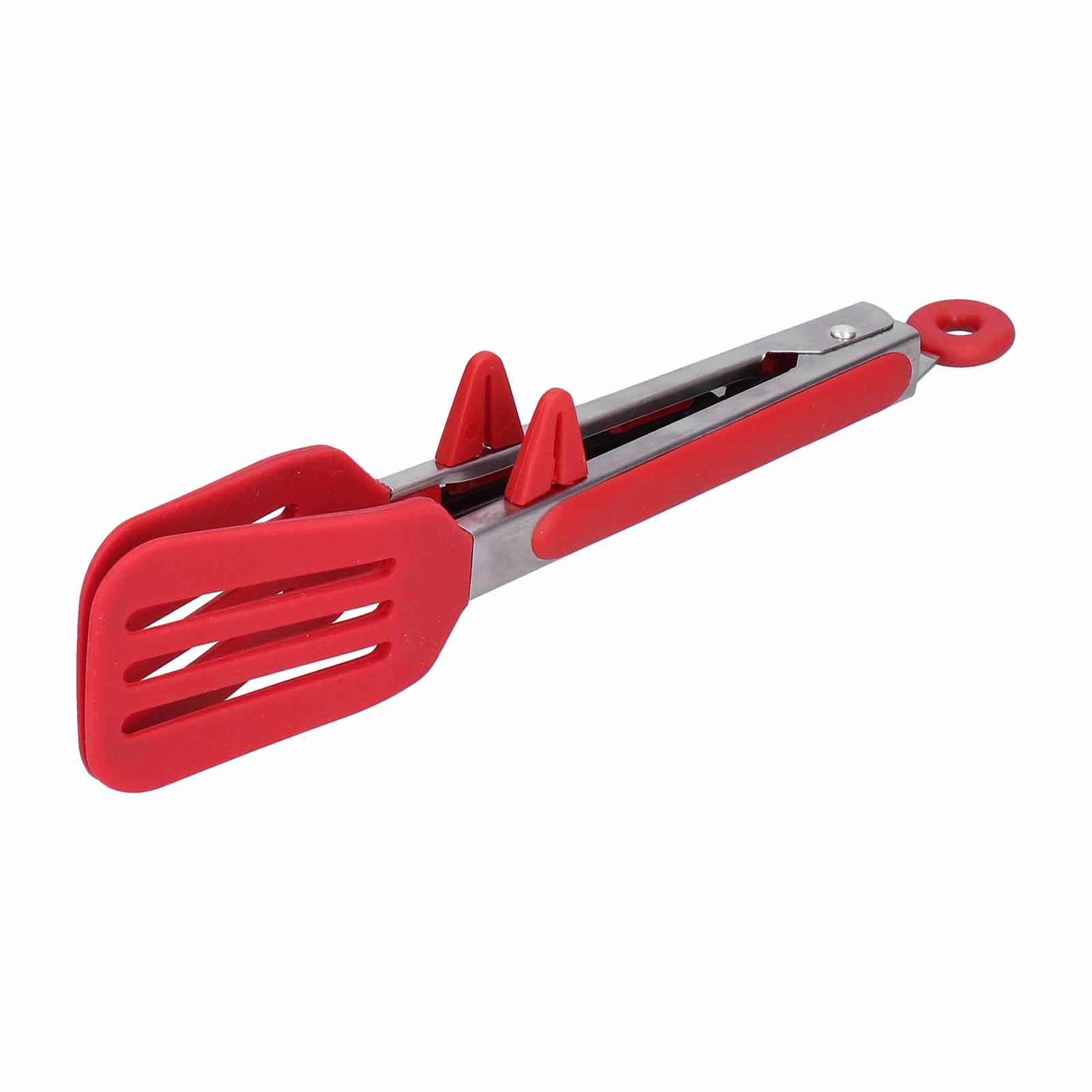 Stainless Steel Silicone Food Spatula Clamp Food Barbecue Steak Tongs Baking view 4
