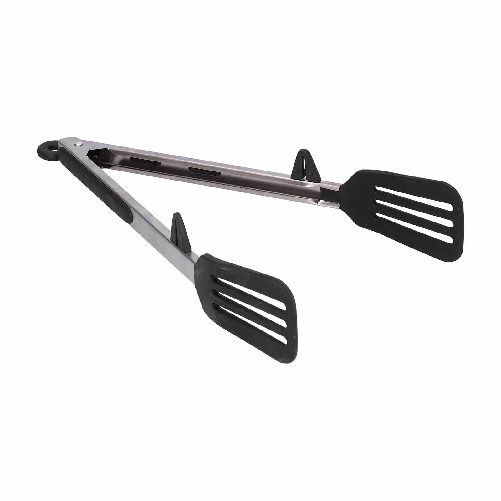 Stainless Steel Silicone Food Spatula Clamp Food Barbecue Steak Tongs Baking view 7