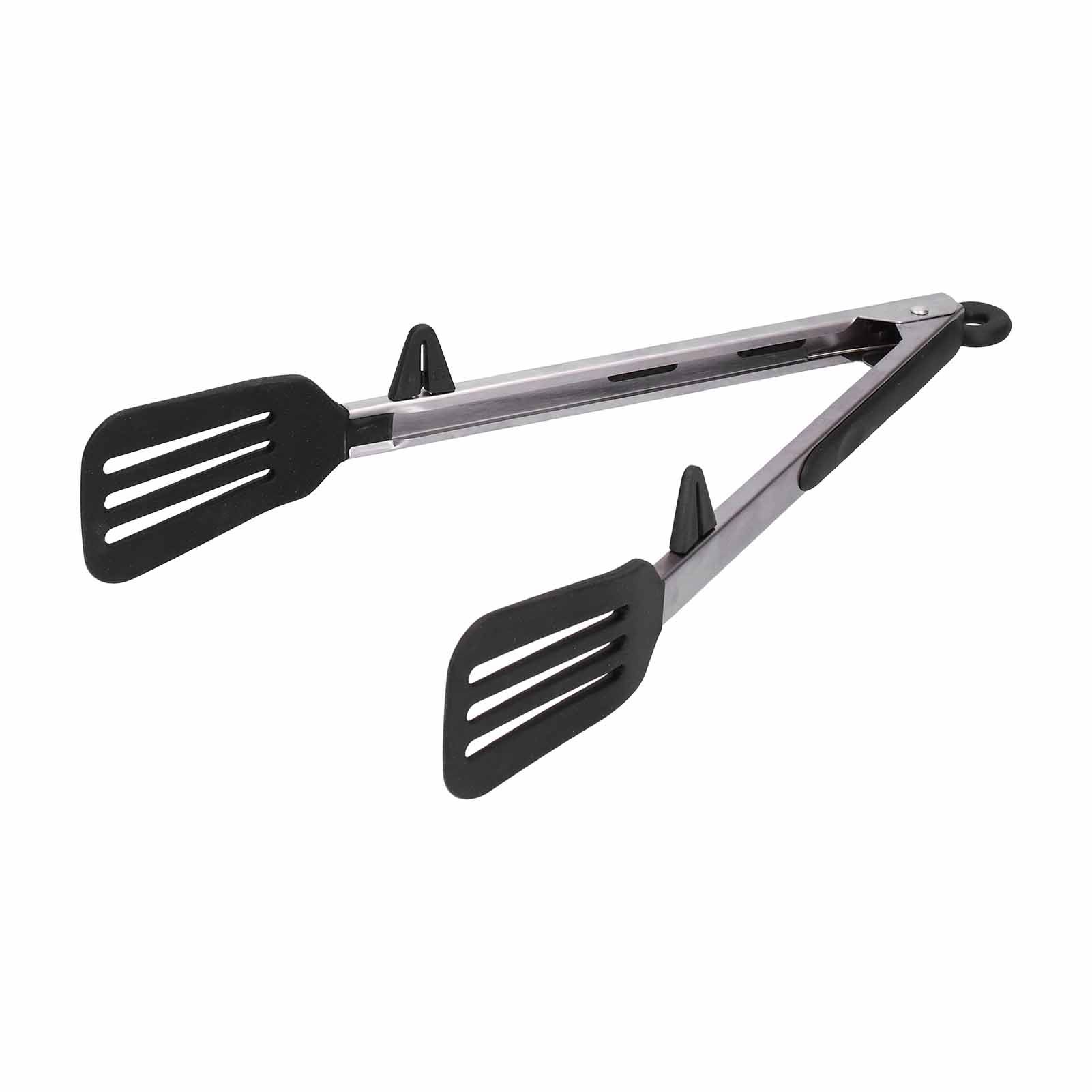 Stainless Steel Silicone Food Spatula Clamp Food Barbecue Steak Tongs Baking view 9