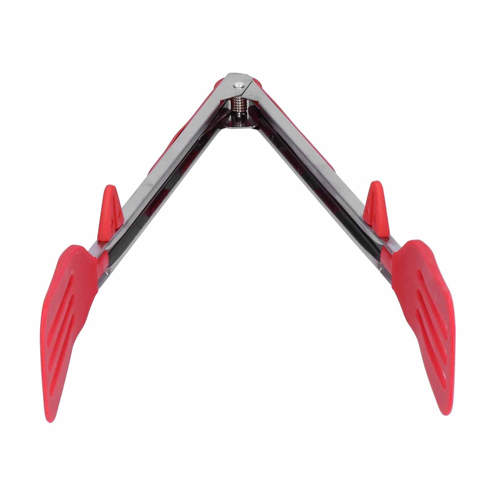 Stainless Steel Silicone Food Spatula Clamp Food Barbecue Steak Tongs Baking view 8