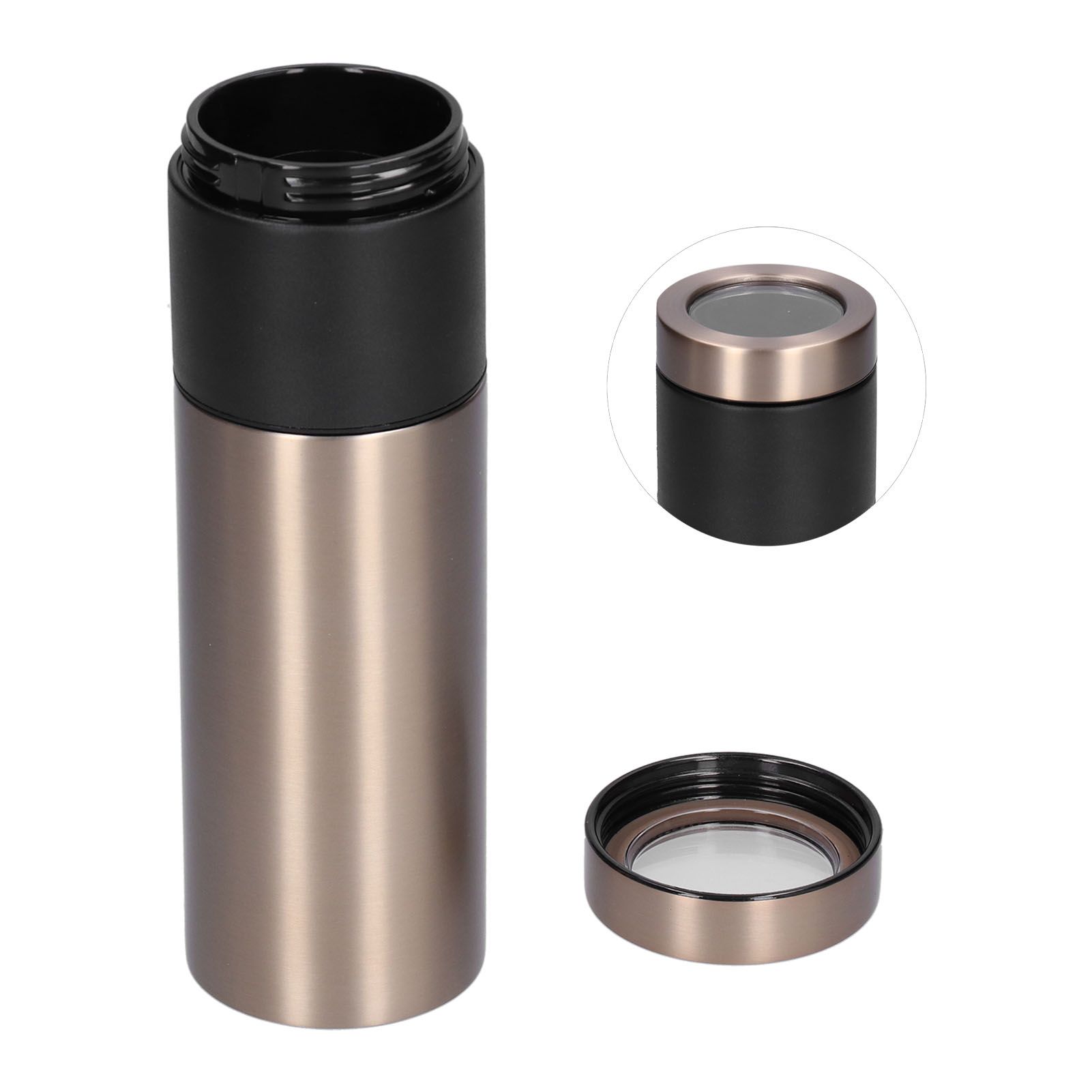 Stainless Steel Coffee Cup with Filter Vacuum Insulated Water Mug Bottle for view 3