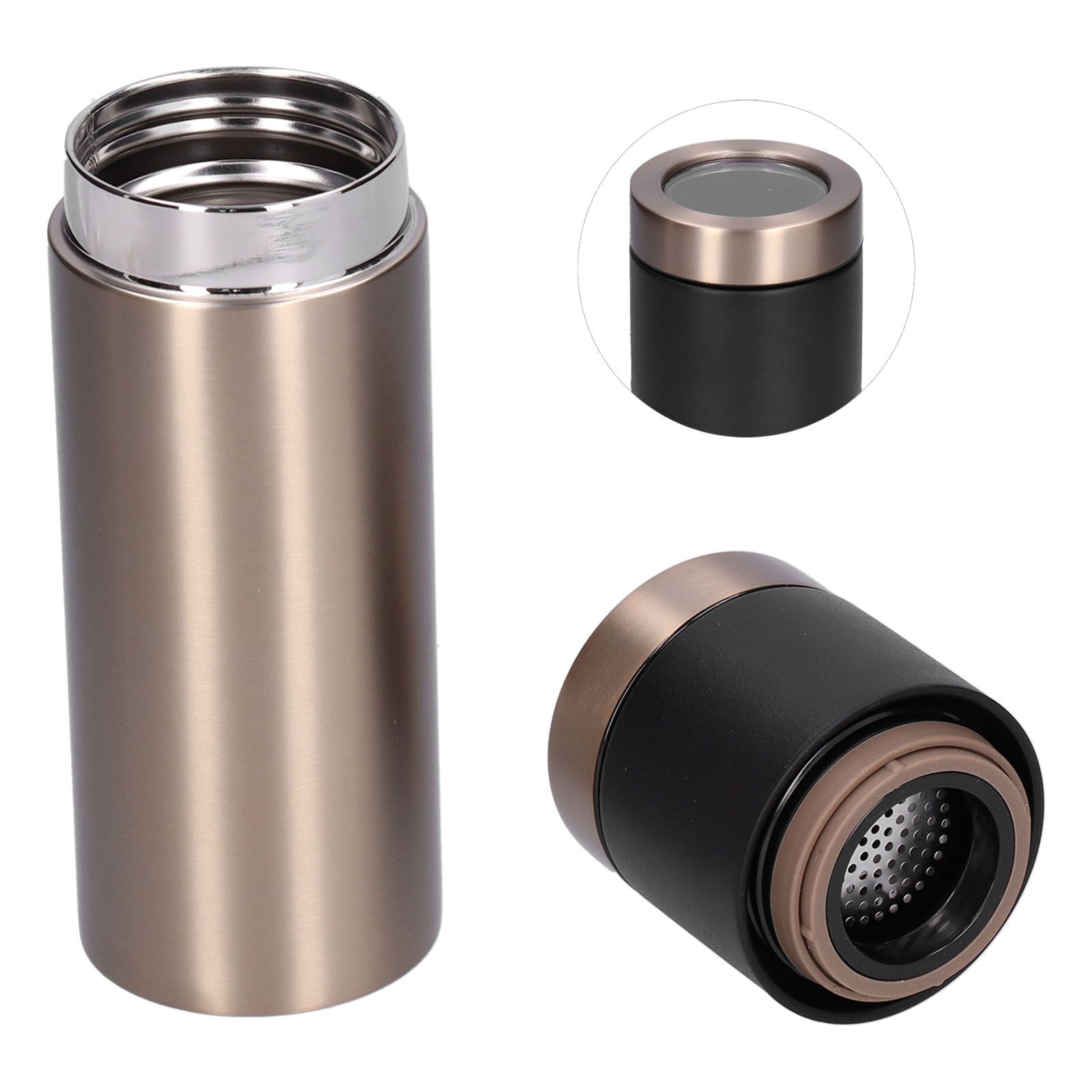 Stainless Steel Coffee Cup with Filter Vacuum Insulated Water Mug Bottle for view 8