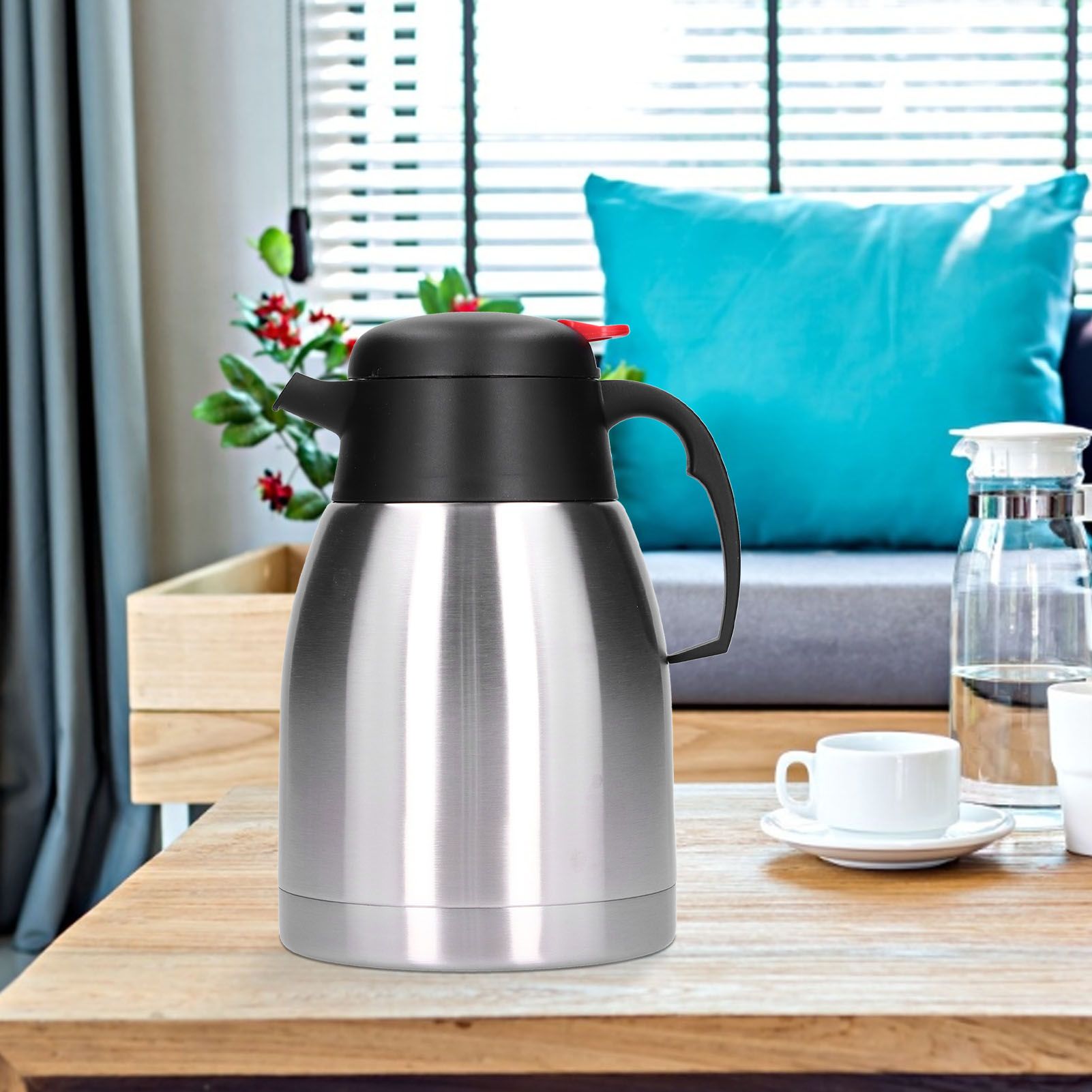 1.5L Vacuum Bottle Thermal Bottle Stainless Steel Tea Coffee Insulation Pot view 12