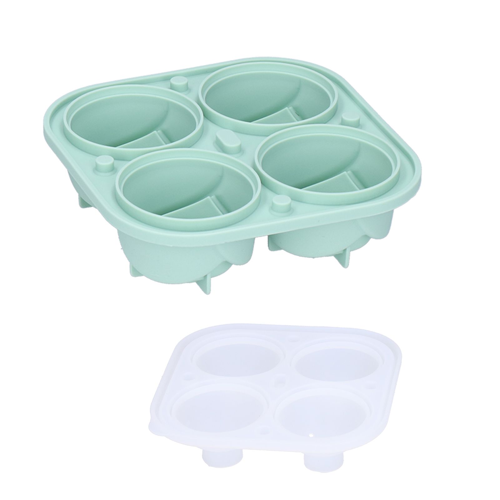 4‑Grid Rose Shape Ice Mold Silicone Ice Cube Mold Tray Container for Home Bar view 9
