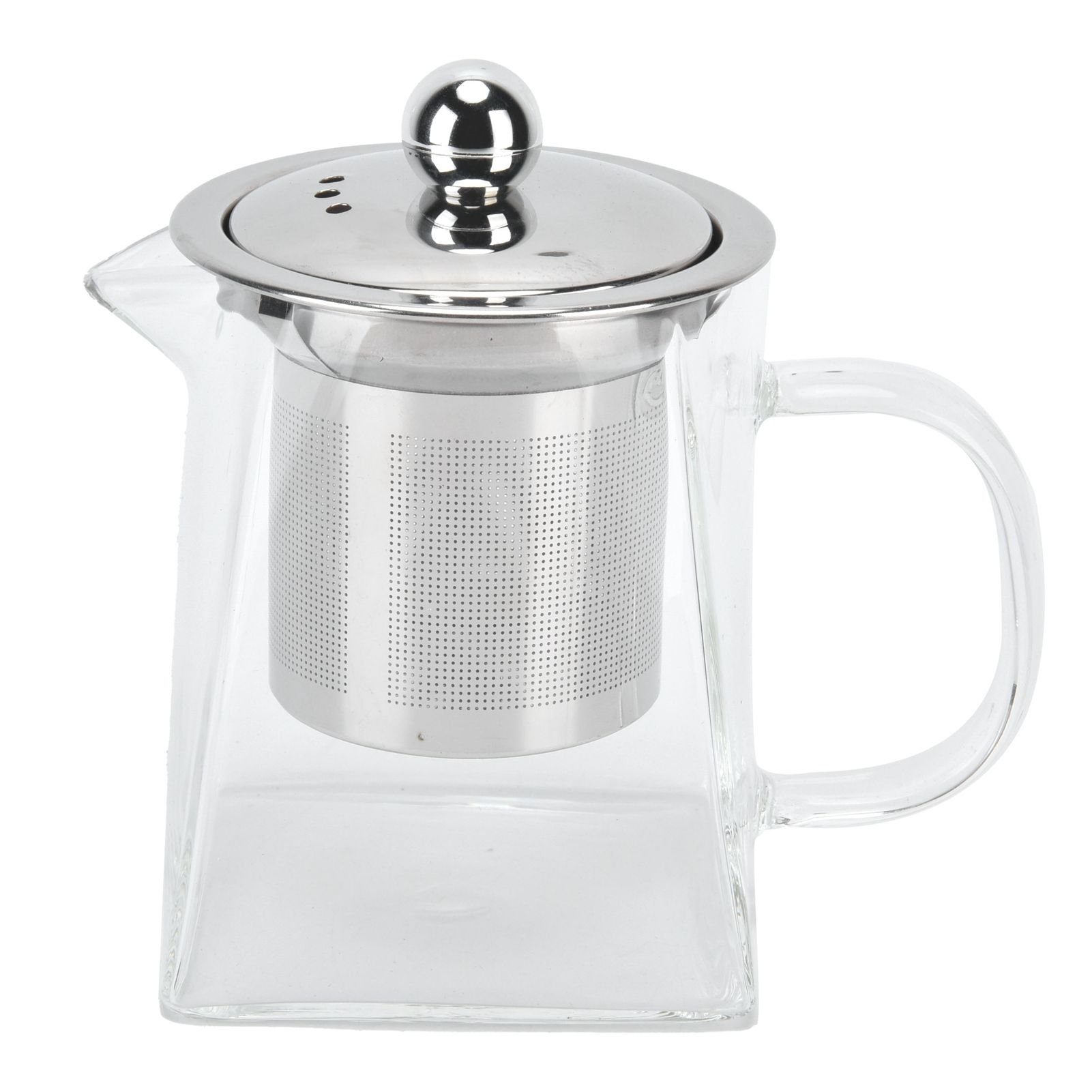 Transparent Glass Teapot with Removable 304 Stainless Steel Filter Tea Kettle view 9