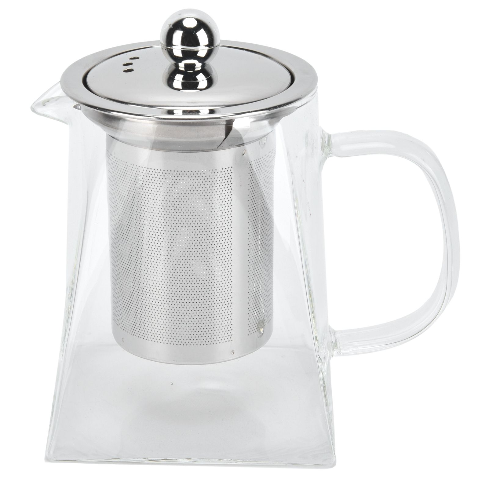 Transparent Glass Teapot with Removable 304 Stainless Steel Filter Tea Kettle view 6