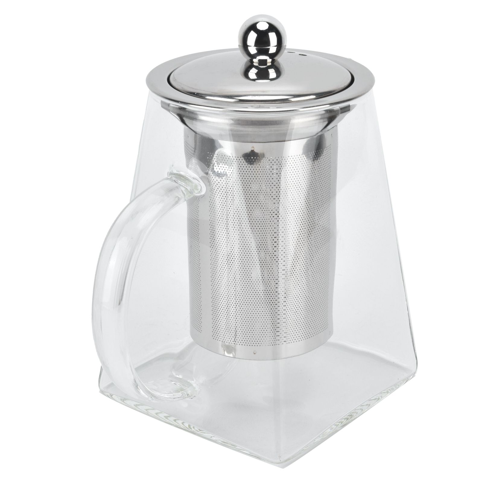 Transparent Glass Teapot with Removable 304 Stainless Steel Filter Tea Kettle view 4