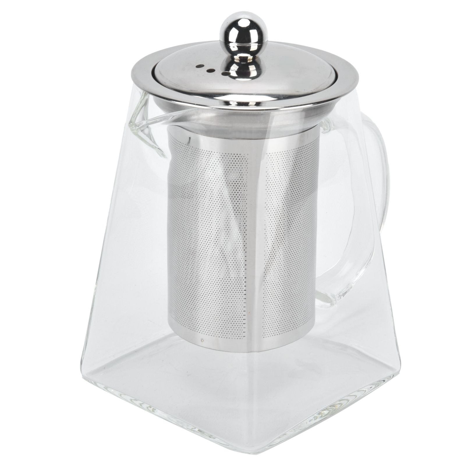 Transparent Glass Teapot with Removable 304 Stainless Steel Filter Tea Kettle view 7