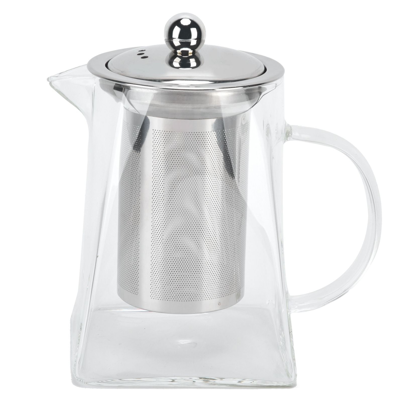 Transparent Glass Teapot with Removable 304 Stainless Steel Filter Tea Kettle view 9