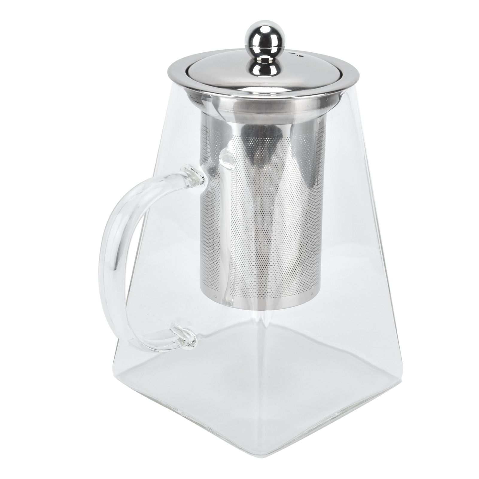 Transparent Glass Teapot with Removable 304 Stainless Steel Filter Tea Kettle view 6