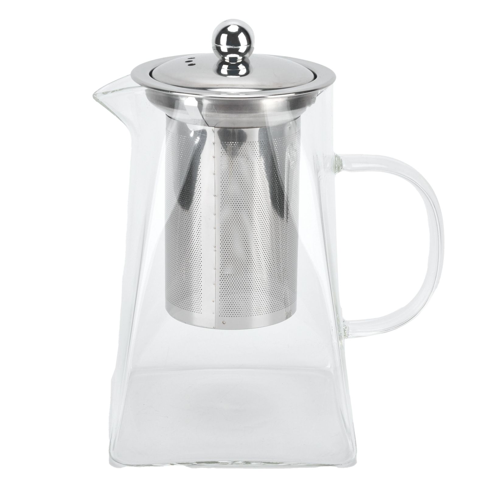 Transparent Glass Teapot with Removable 304 Stainless Steel Filter Tea Kettle view 8