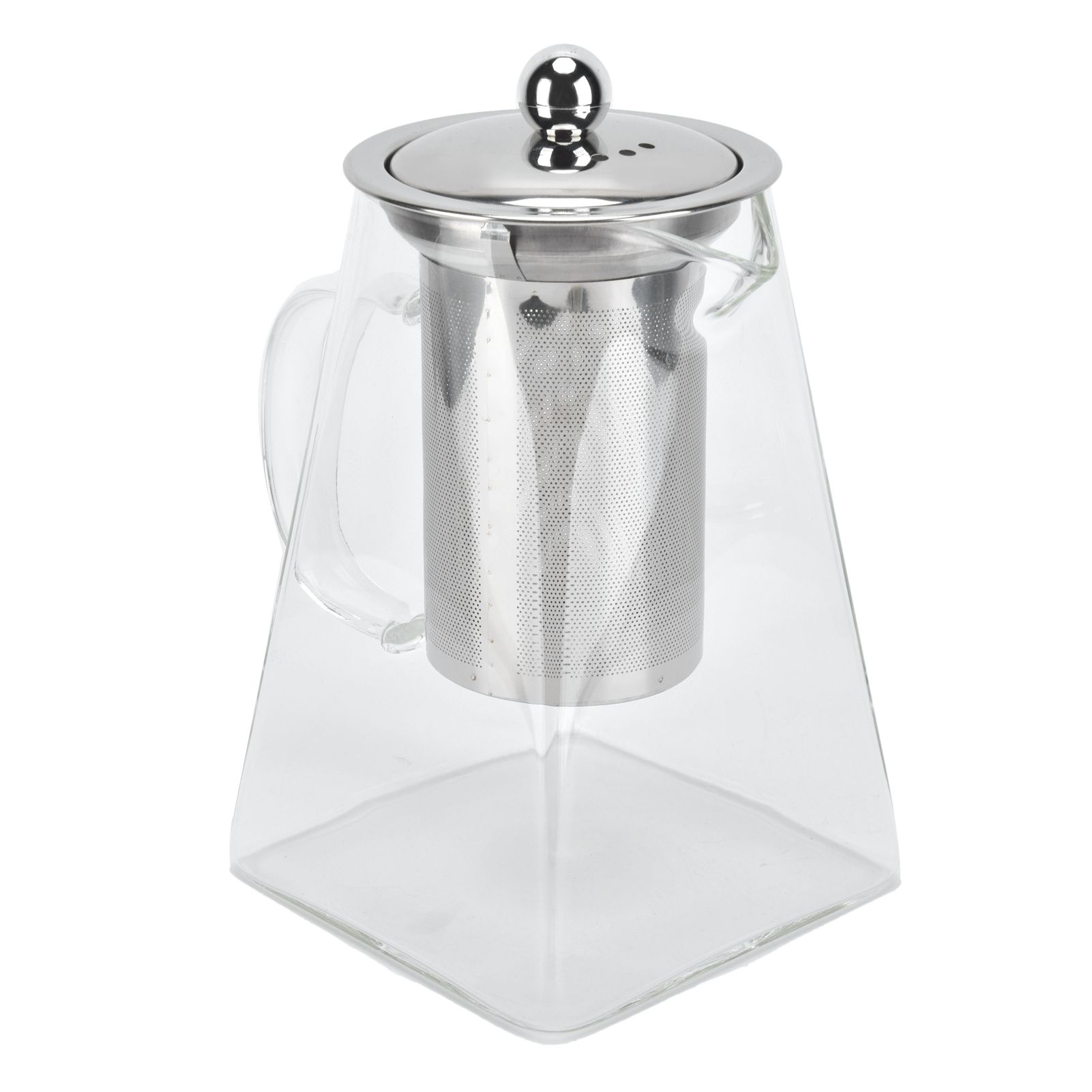 Transparent Glass Teapot with Removable 304 Stainless Steel Filter Tea Kettle view 9