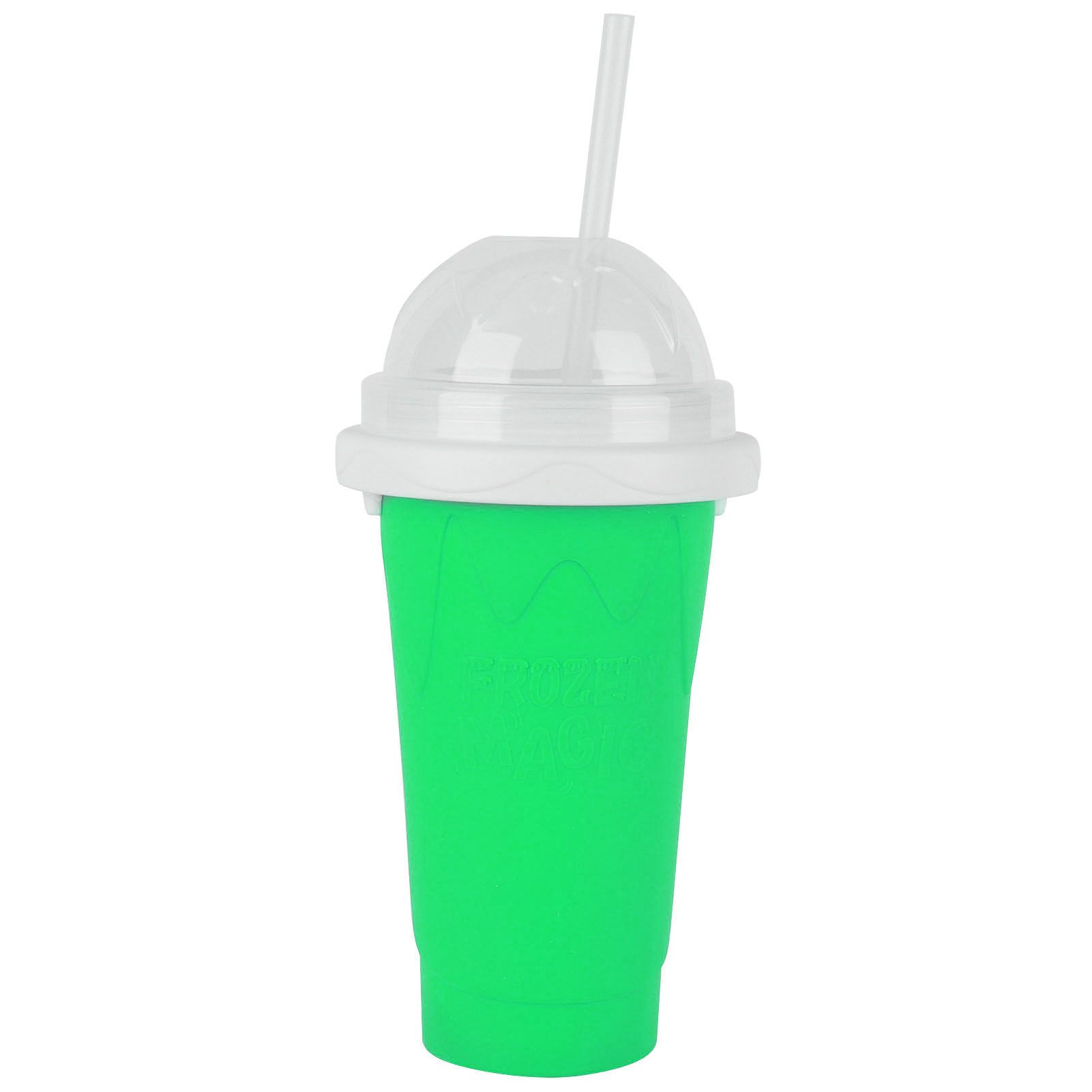 400ml Silicone Cup Reusable Portable Double Layer Squeeze Freeze Smoothie Cup view 2