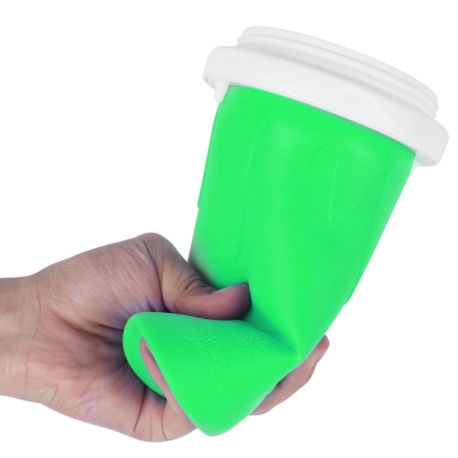 400ml Silicone Cup Reusable Portable Double Layer Squeeze Freeze Smoothie Cup view 10