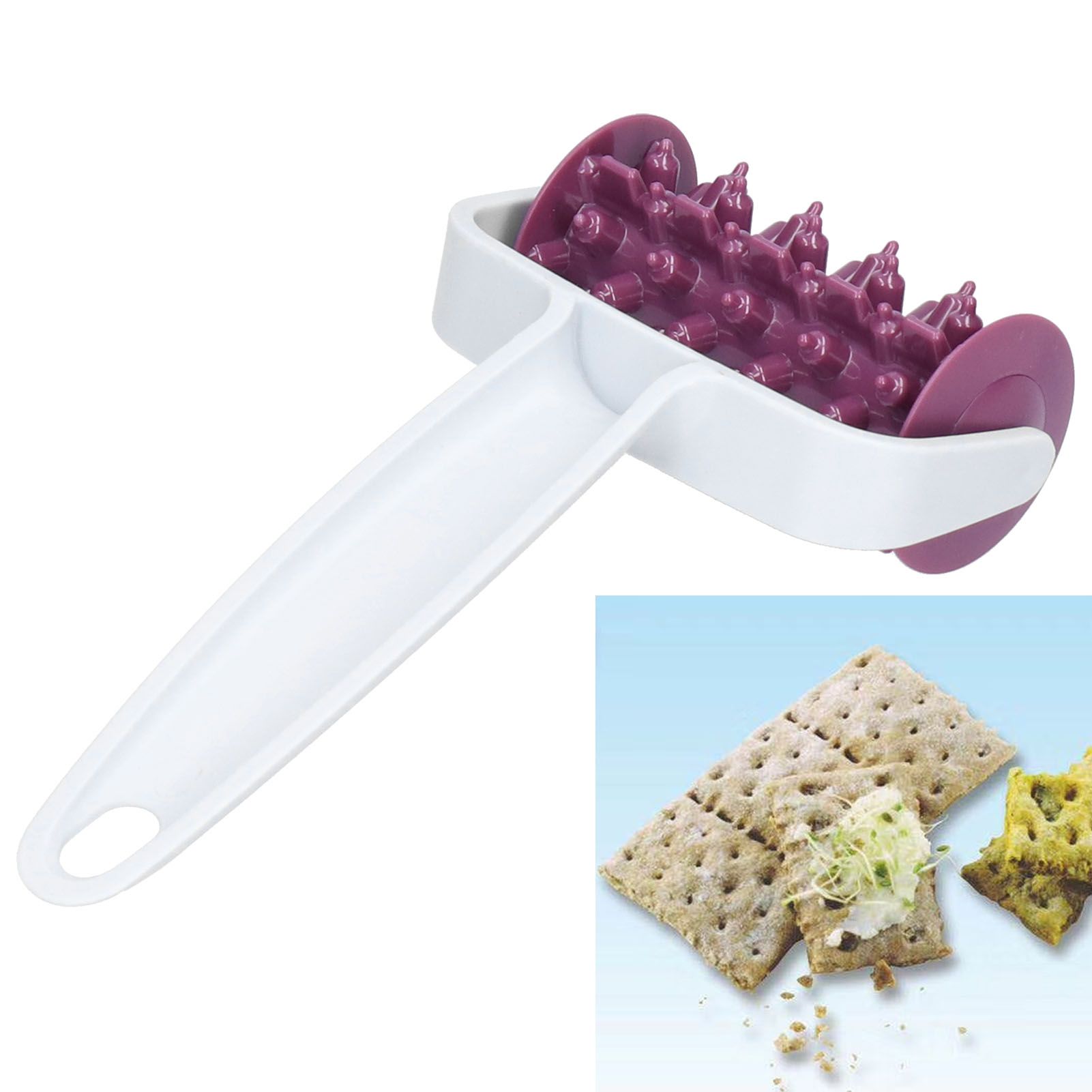 DIY Dough Roller Innovative ABS Pastry Roller Baking Accessory for Biscuits view 12