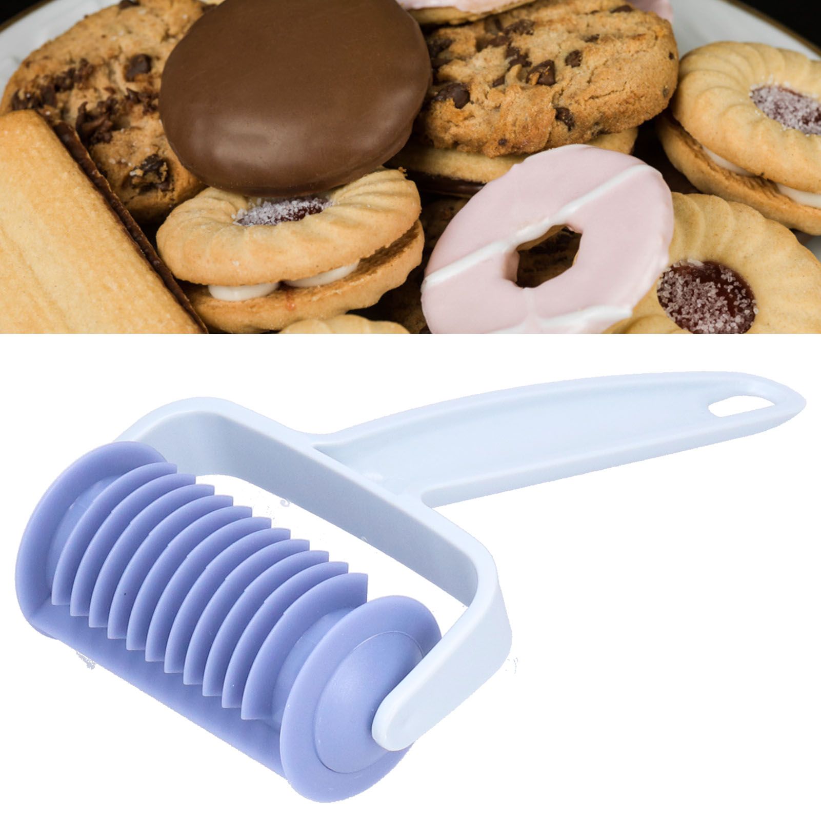 DIY Dough Roller Innovative ABS Pastry Roller Baking Accessory for Biscuits view 11