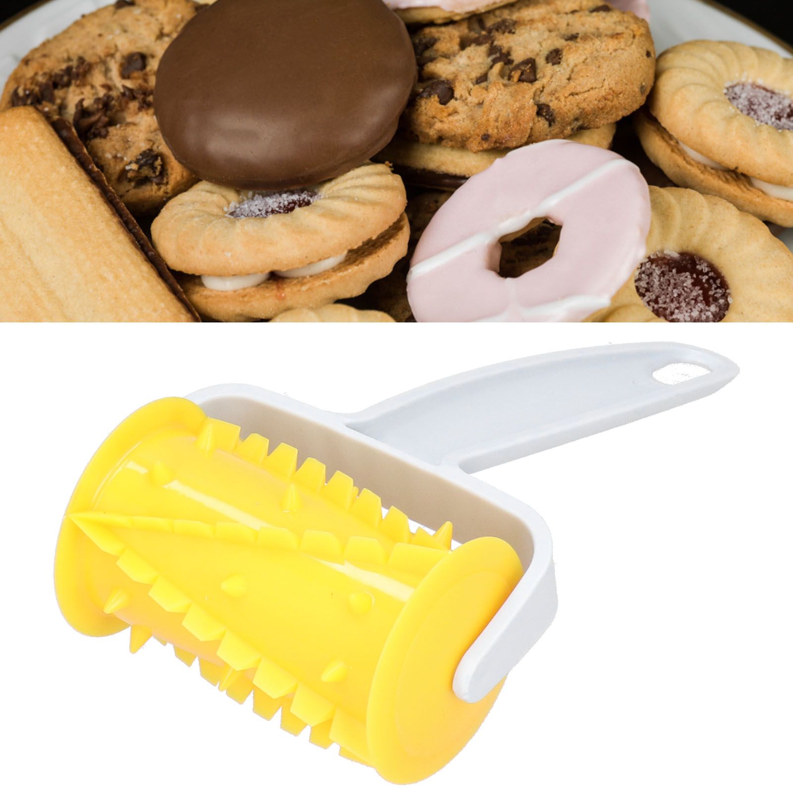 DIY Dough Roller Innovative ABS Pastry Roller Baking Accessory for Biscuits view 11