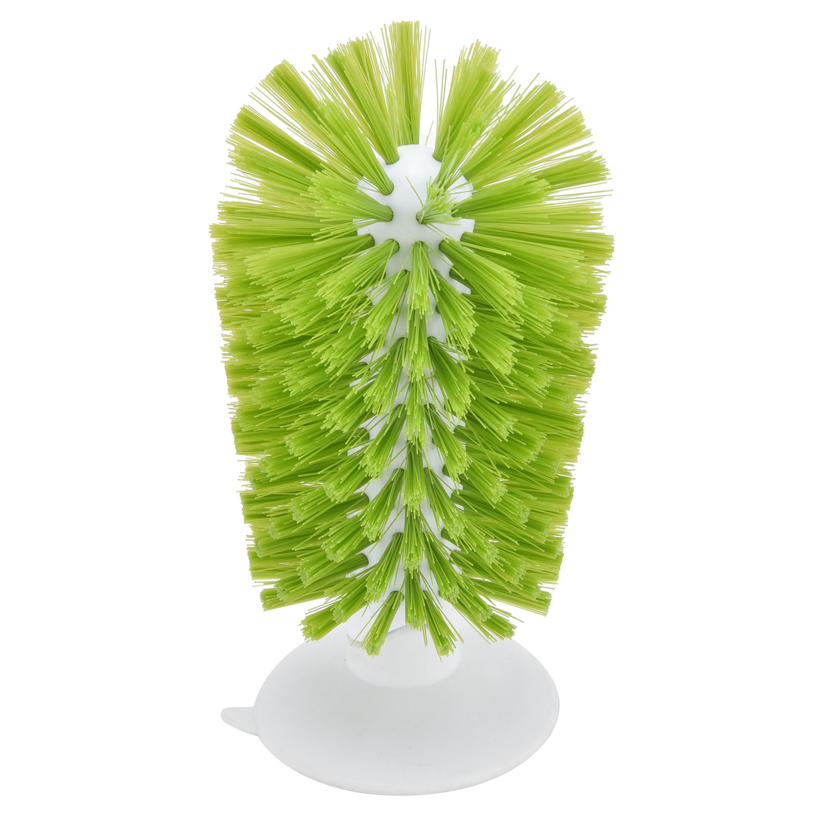 Glass Brush ABS Nylon Vertical Design Nontoxic Suction Cup Cleaning Brush for — image 1