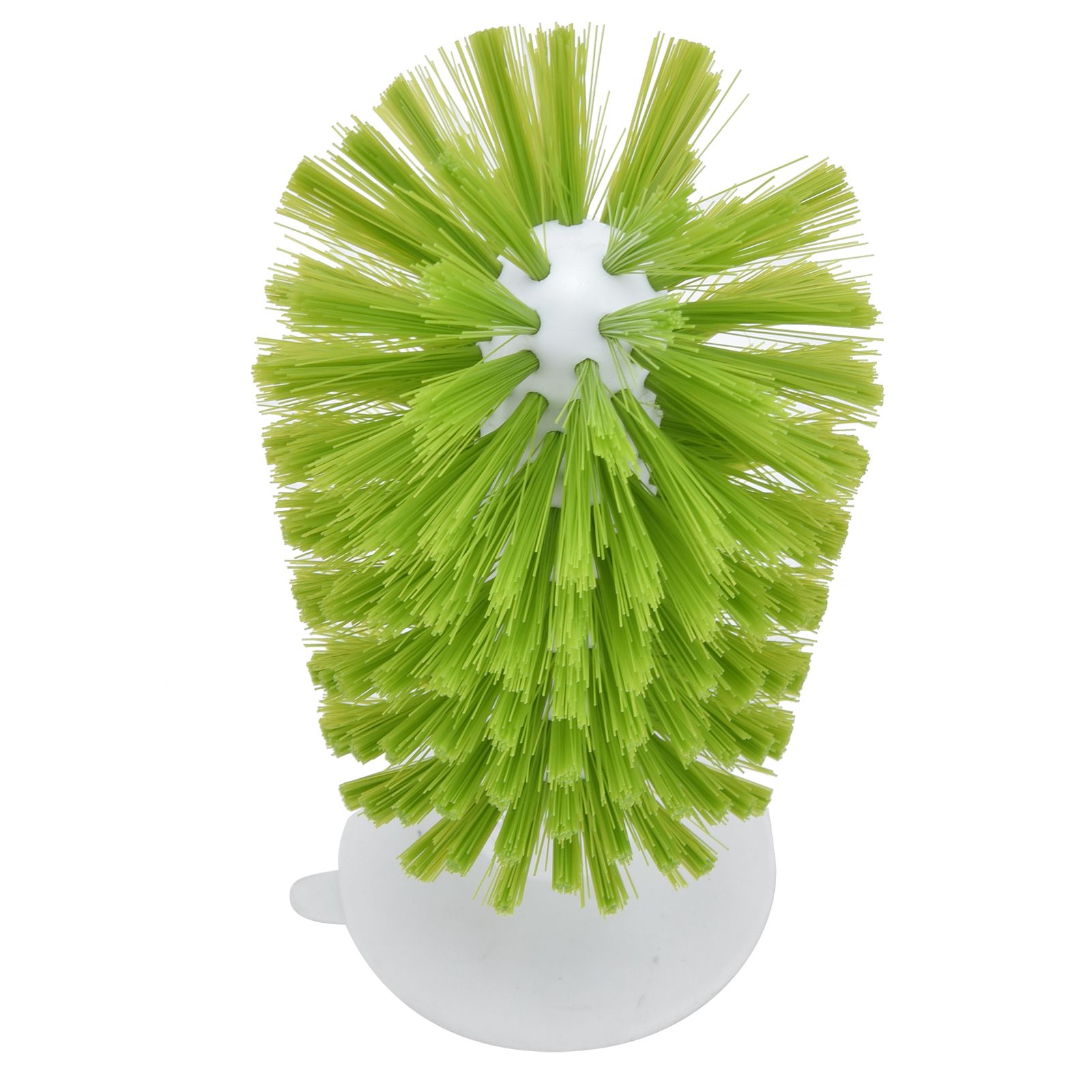 Glass Brush ABS Nylon Vertical Design Nontoxic Suction Cup Cleaning Brush for view 3