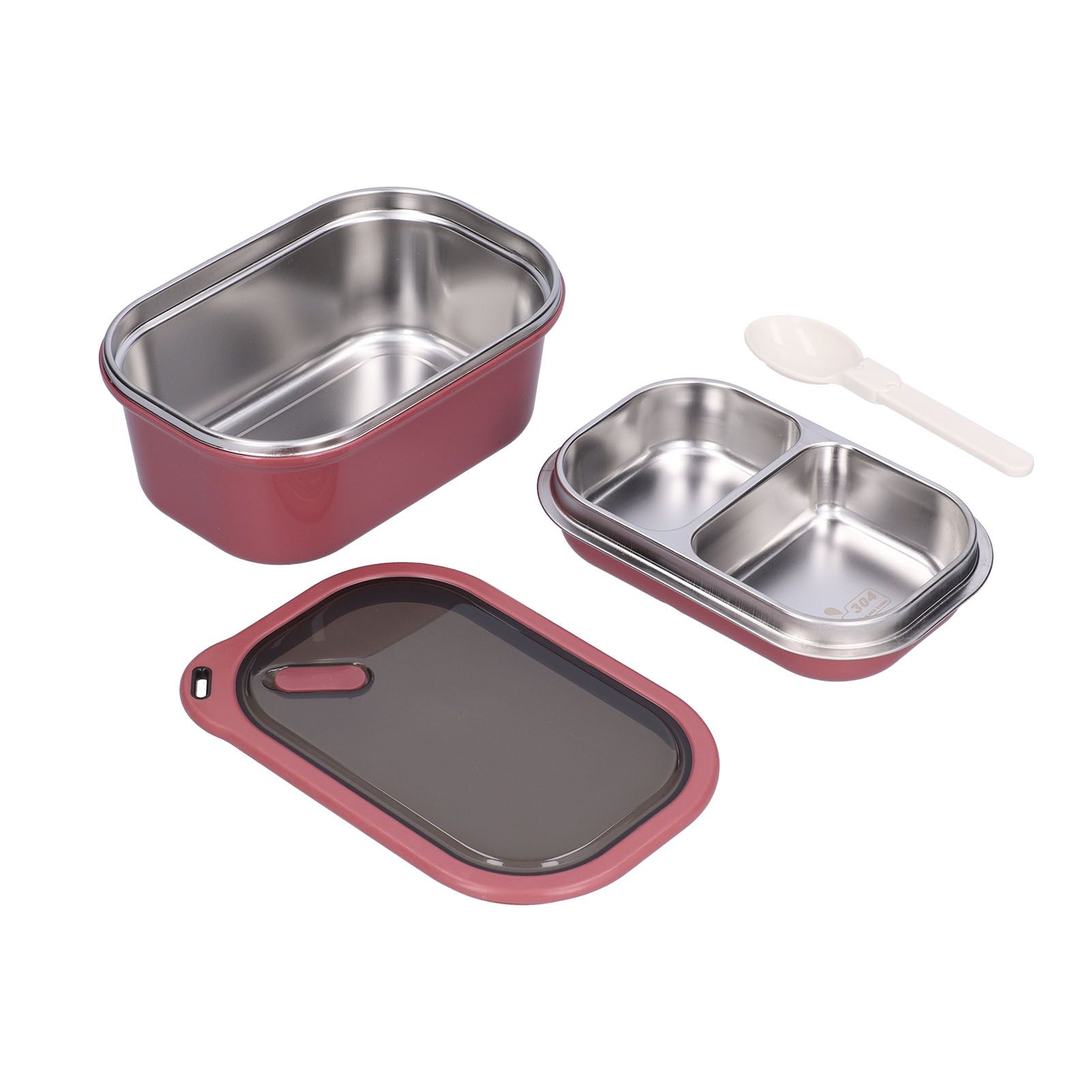 1.2L Stainless Steel Bento Box Doublelayer LeakProof Sealed Food Container view 2