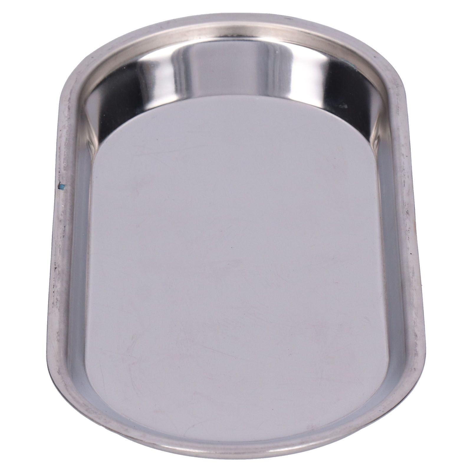 Small Plate Oval Thickened Stainless Steel MultiPurpose Storage Tray for Home view 6