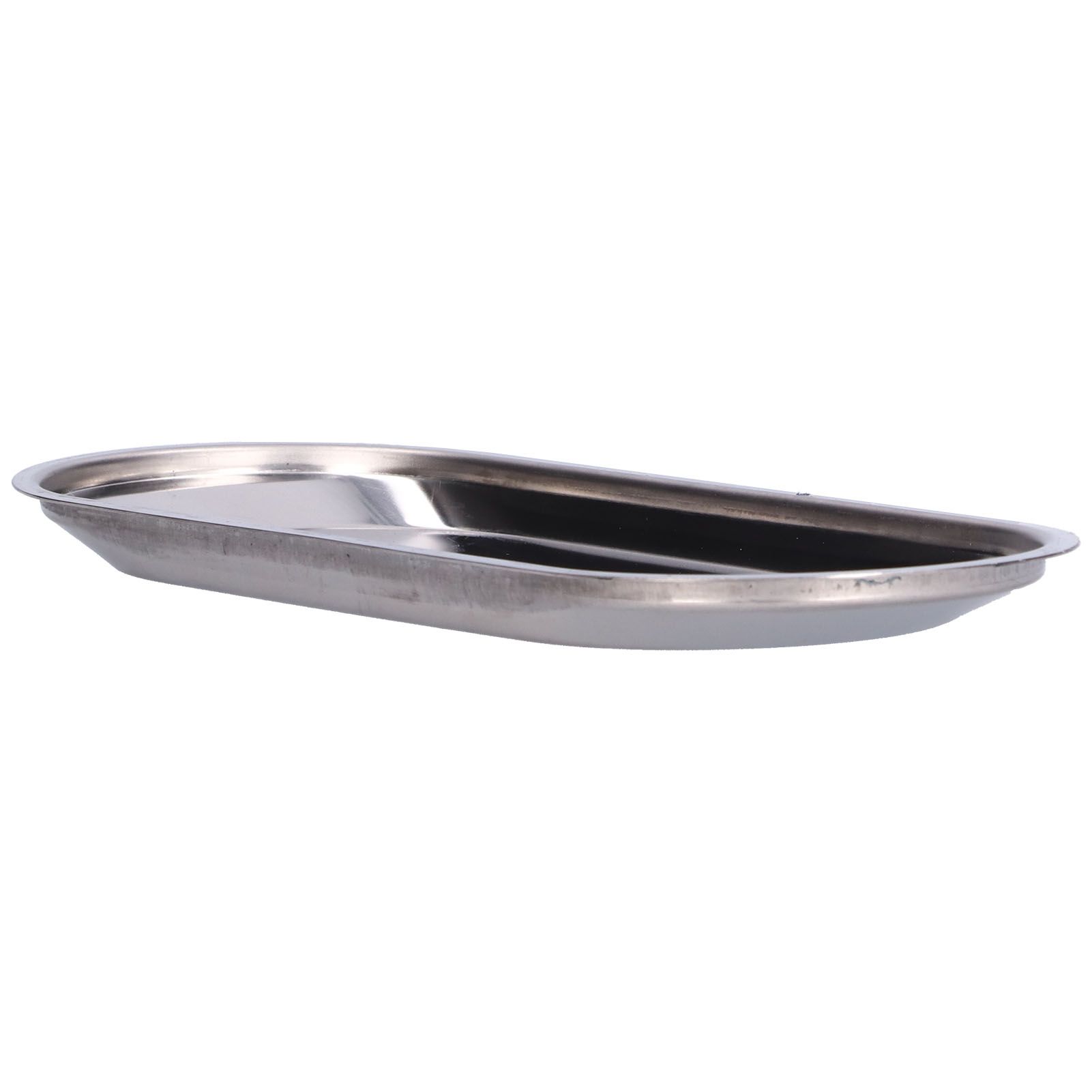Small Plate Oval Thickened Stainless Steel MultiPurpose Storage Tray for Home view 7