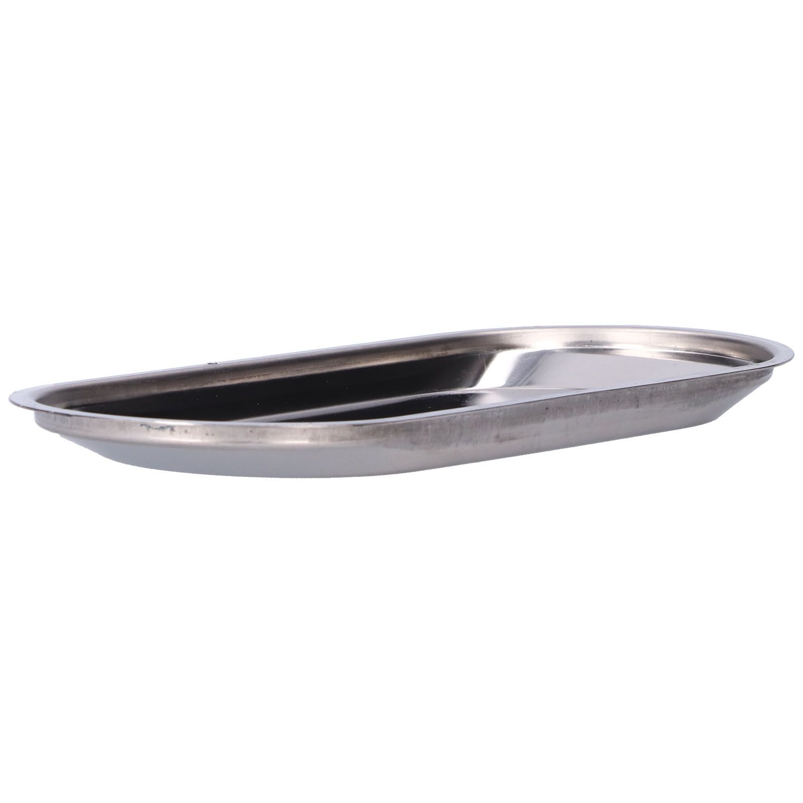 Small Plate Oval Thickened Stainless Steel MultiPurpose Storage Tray for Home view 8