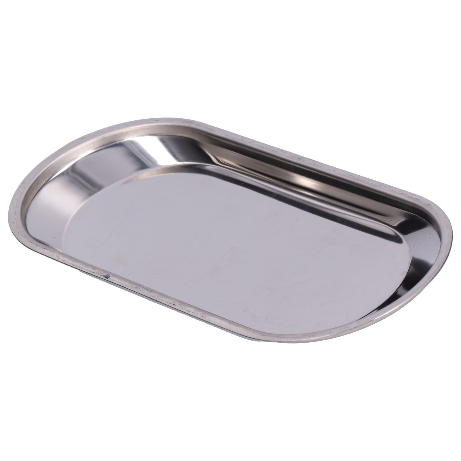 Small Plate Oval Thickened Stainless Steel MultiPurpose Storage Tray for Home view 10