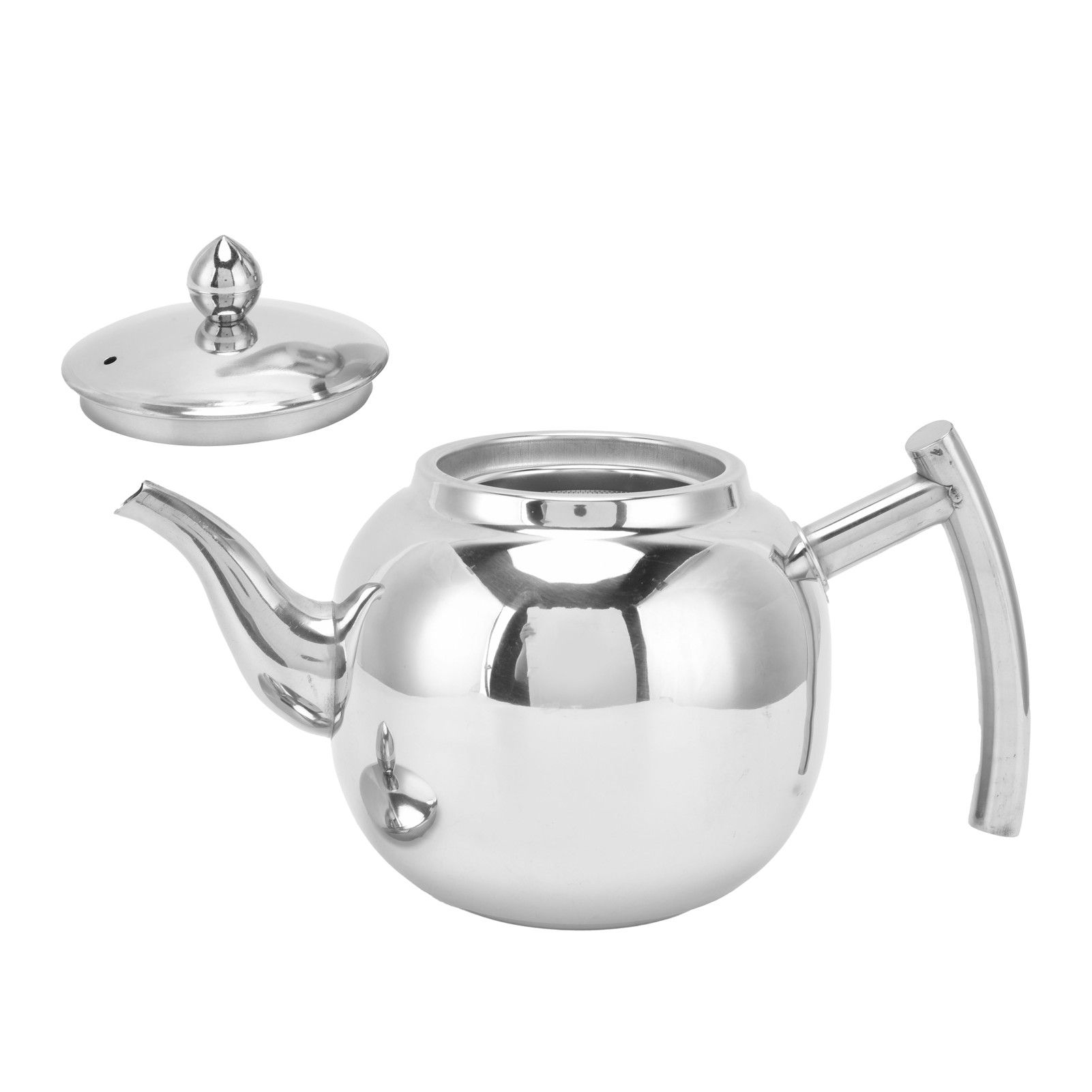 Household Teapot Stainless Steel Tea Pot Cold Water Kettle with Filter for view 8