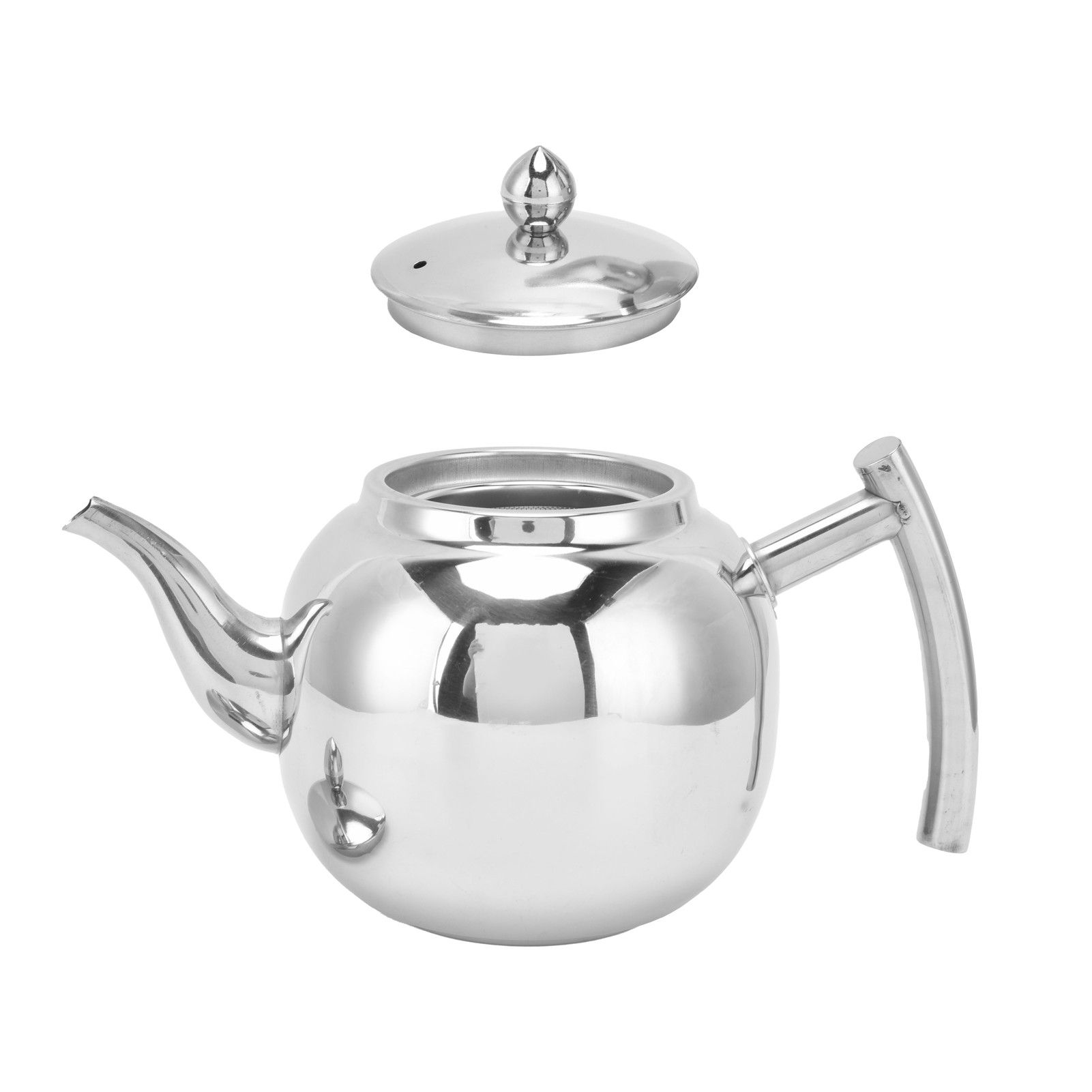 Household Teapot Stainless Steel Tea Pot Cold Water Kettle with Filter for view 9