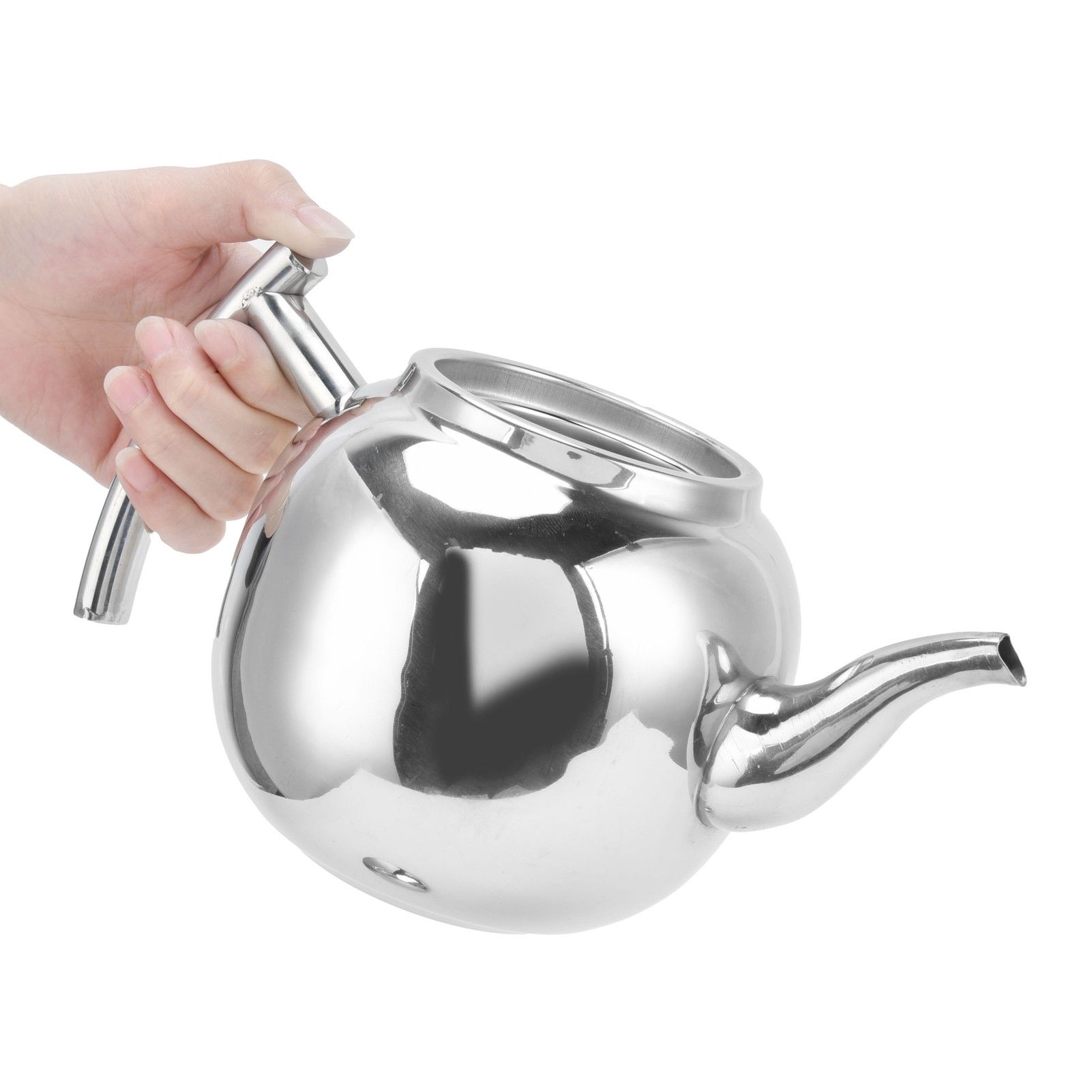 Household Teapot Stainless Steel Tea Pot Cold Water Kettle with Filter for view 10