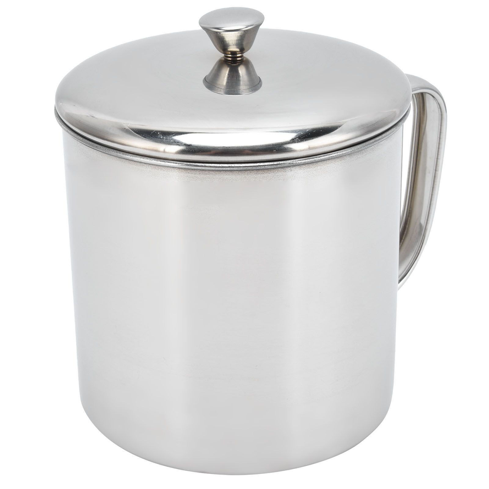 Tea Cup Portable 304 Stainless Steel Water Cup with Lid Handle Drinking Milk view 7
