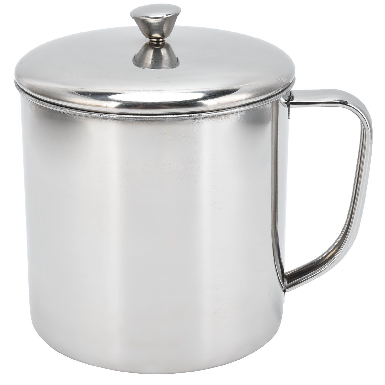 Tea Cup Portable 304 Stainless Steel Water Cup with Lid Handle Drinking Milk view 8