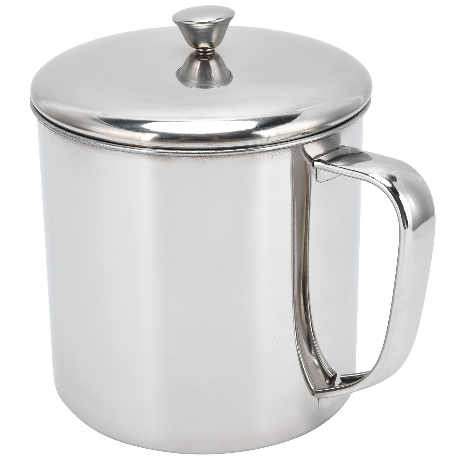 Tea Cup Portable 304 Stainless Steel Water Cup with Lid Handle Drinking Milk view 9