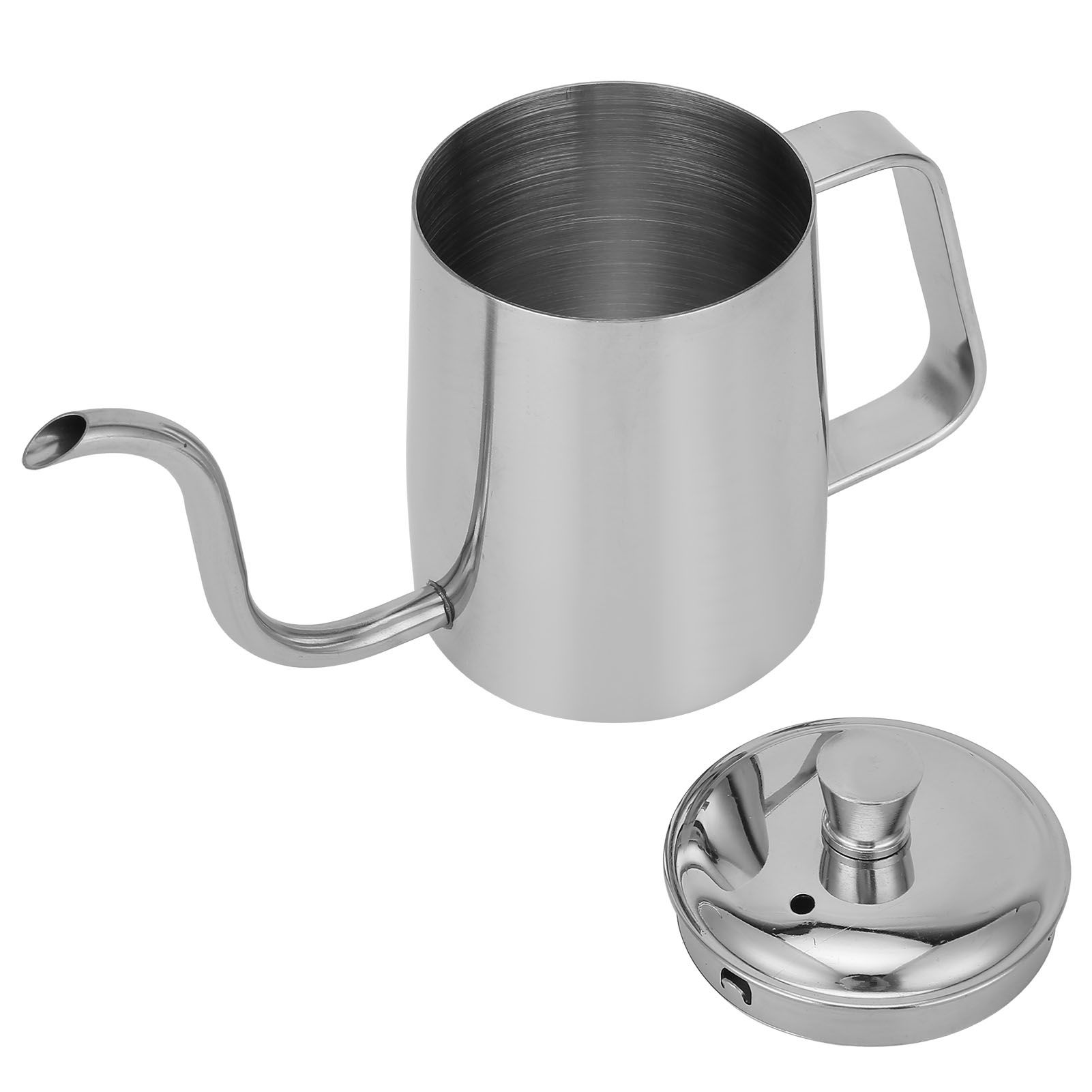 Coffee Pot Stainless Steel Long Fine Spout Manual Coffee Kettle with Cover for view 3