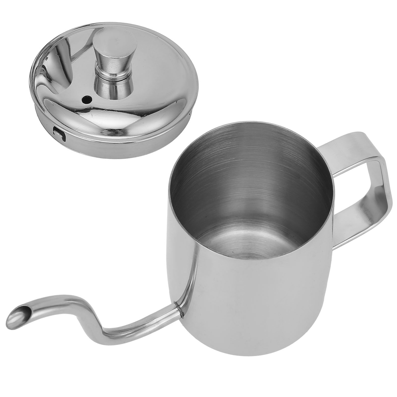 Coffee Pot Stainless Steel Long Fine Spout Manual Coffee Kettle with Cover for view 8