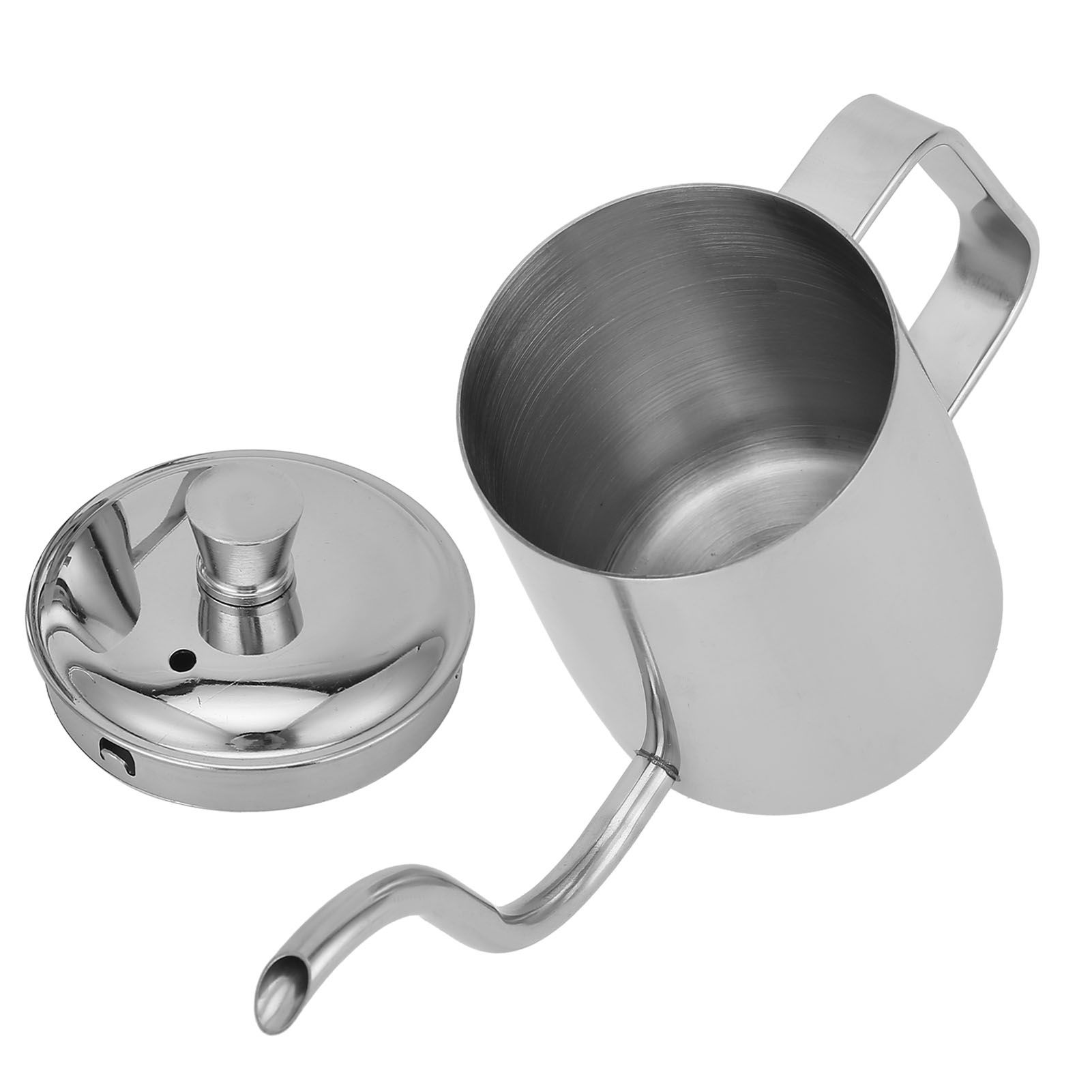 Coffee Pot Stainless Steel Long Fine Spout Manual Coffee Kettle with Cover for view 9