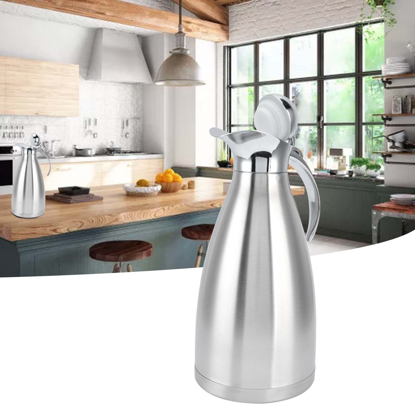 Vacuum Jug Stainless Steel Portable Household Thermal Insulation Kettle Cold view 11