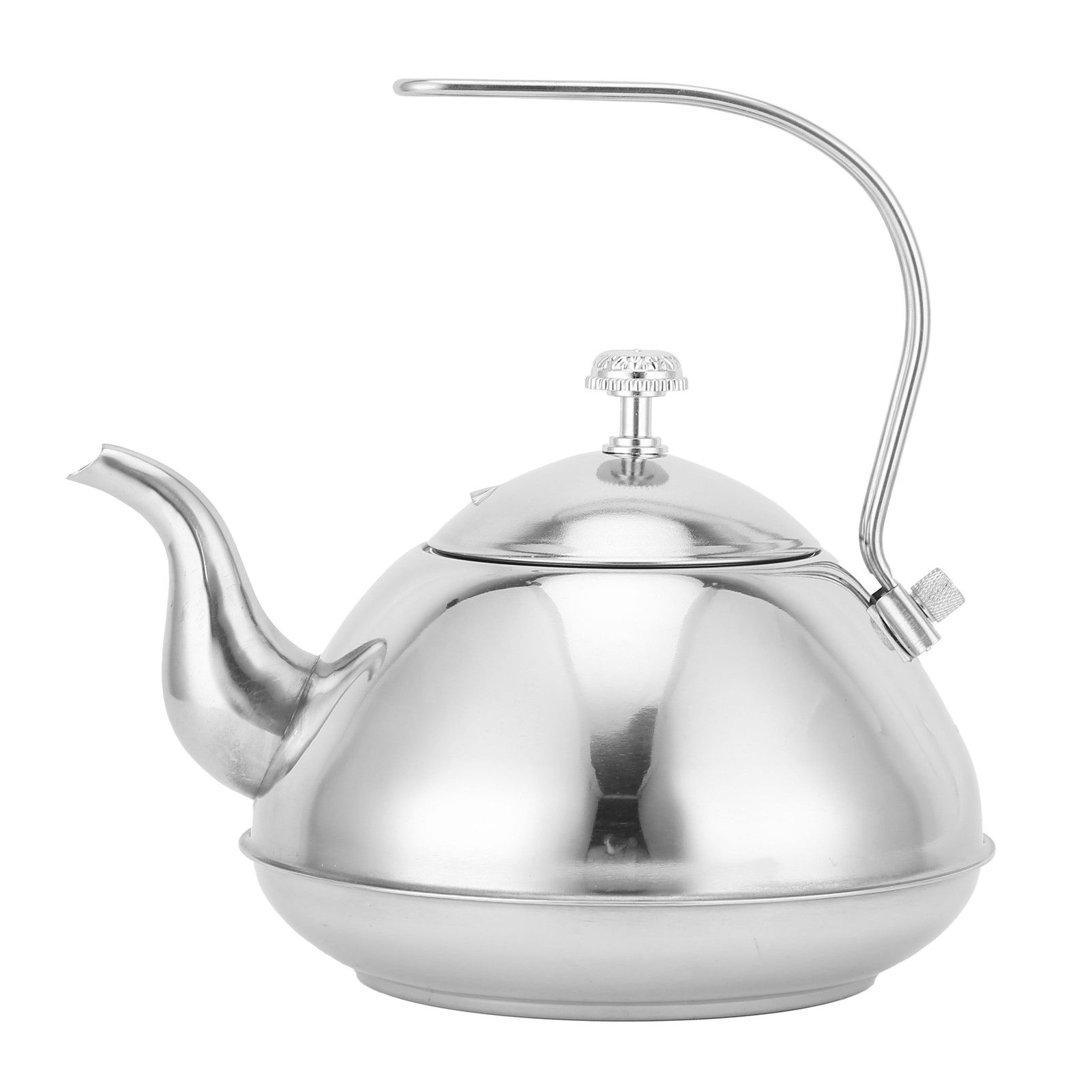 Stainless Steel Teapot with Tea Infuser Thickened NonMagnetic Kettle for Home