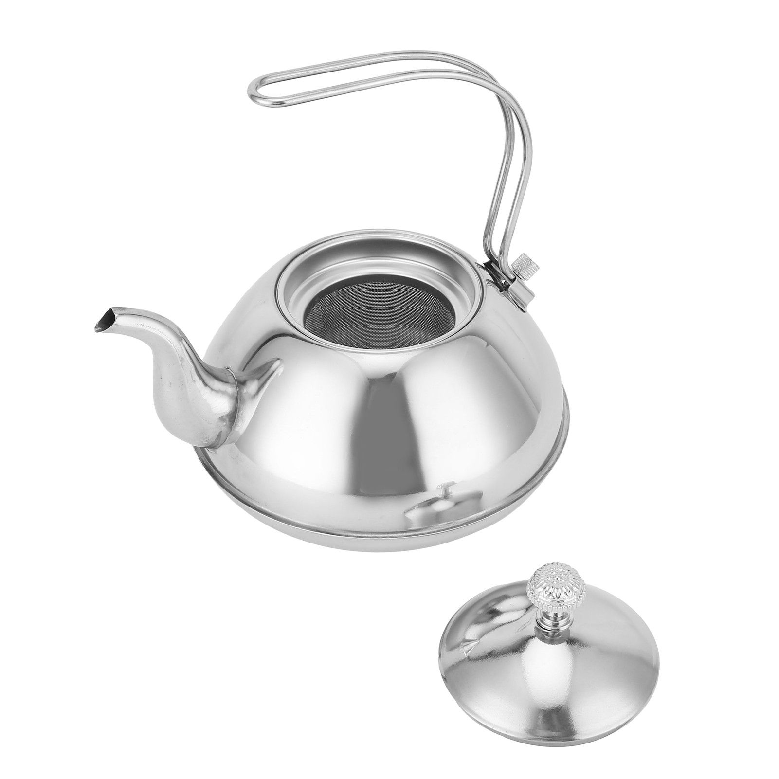 Stainless Steel Teapot with Tea Infuser Thickened NonMagnetic Kettle for Home view 8