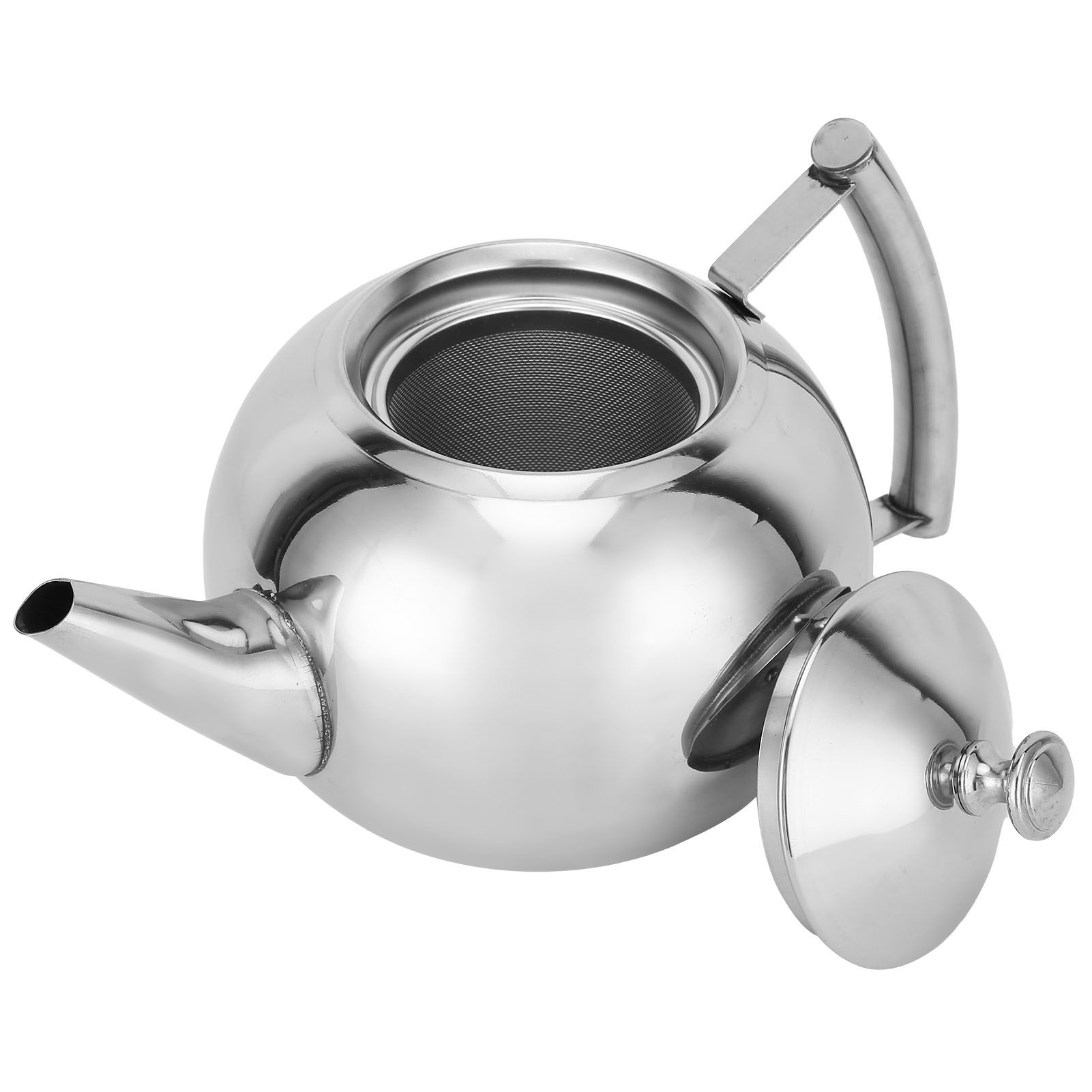 Stainless Steel Teapot Nontoxic Tea Pot Kettle with Filter for Brewing Loose view 6