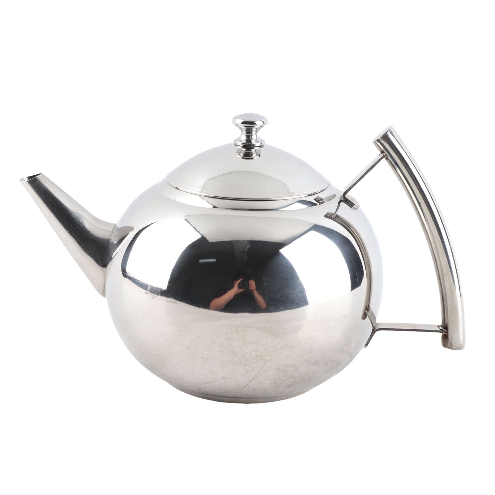 Stainless Steel Teapot Nontoxic Tea Pot Kettle with Filter for Brewing Loose view 2