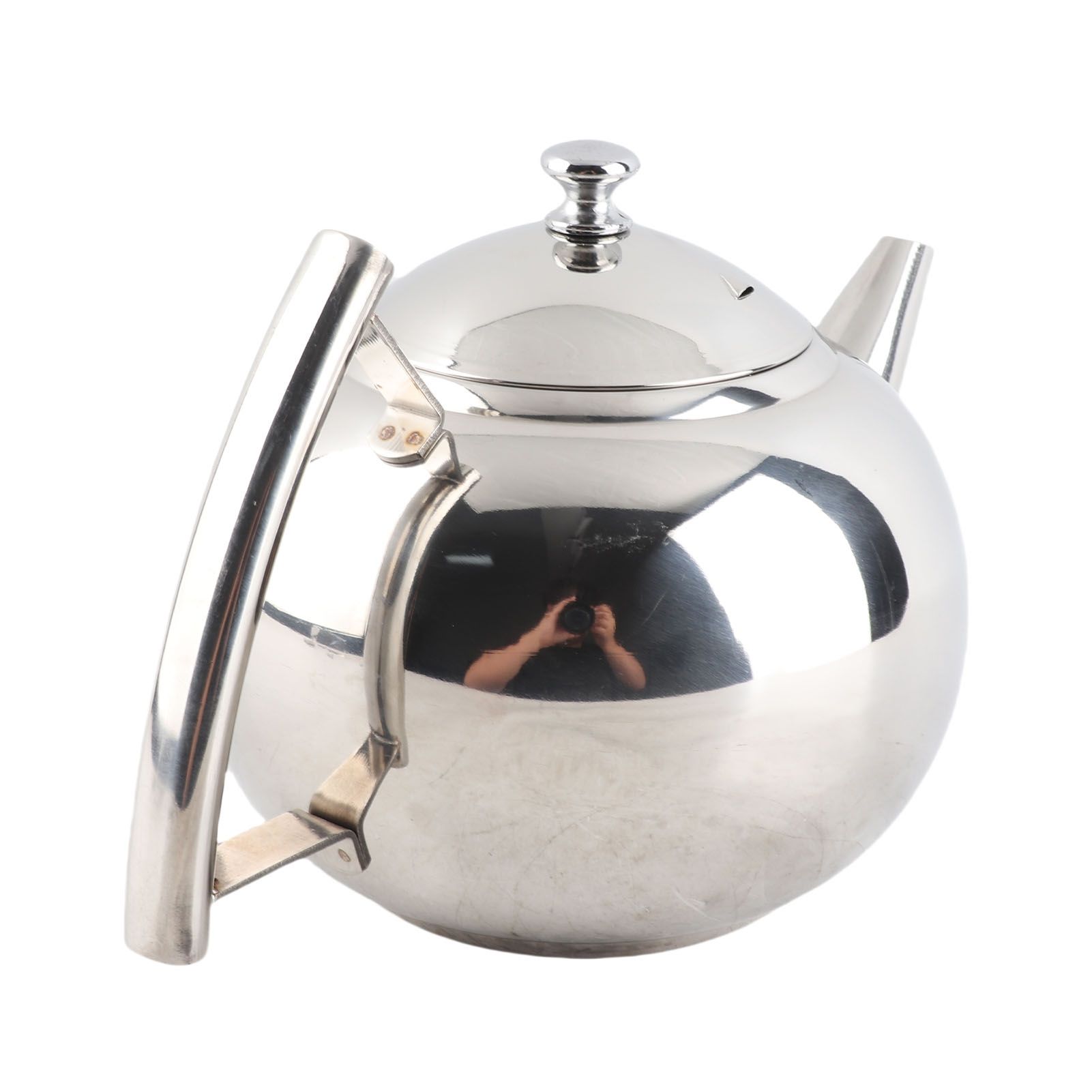 Stainless Steel Teapot Nontoxic Tea Pot Kettle with Filter for Brewing Loose view 3