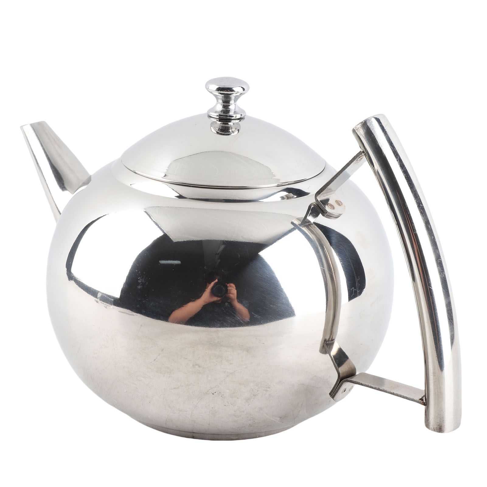 Stainless Steel Teapot Nontoxic Tea Pot Kettle with Filter for Brewing Loose view 7