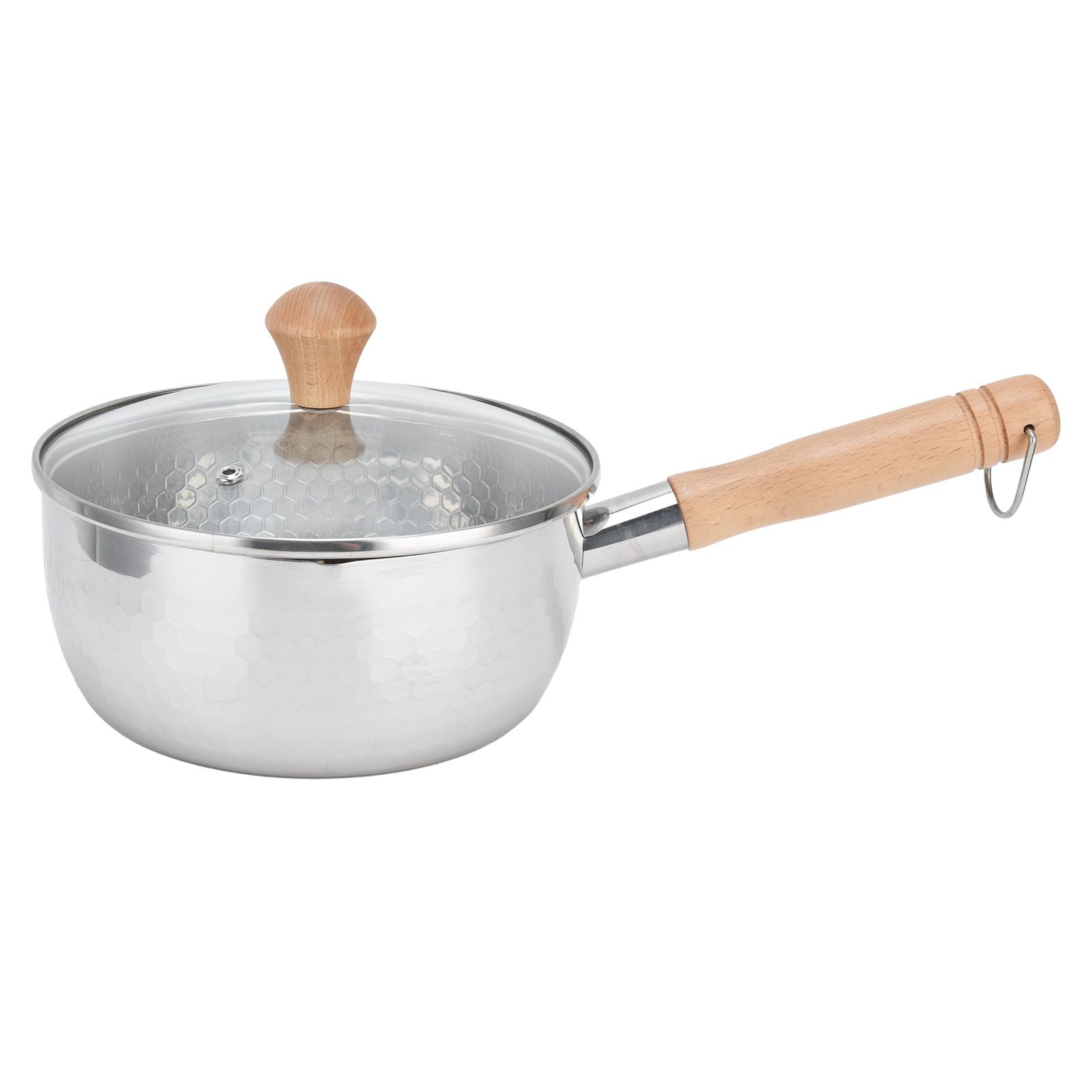 Saucepan Stainless Steel Pot Supplement Food Pot with Single Handle Cover for view 2