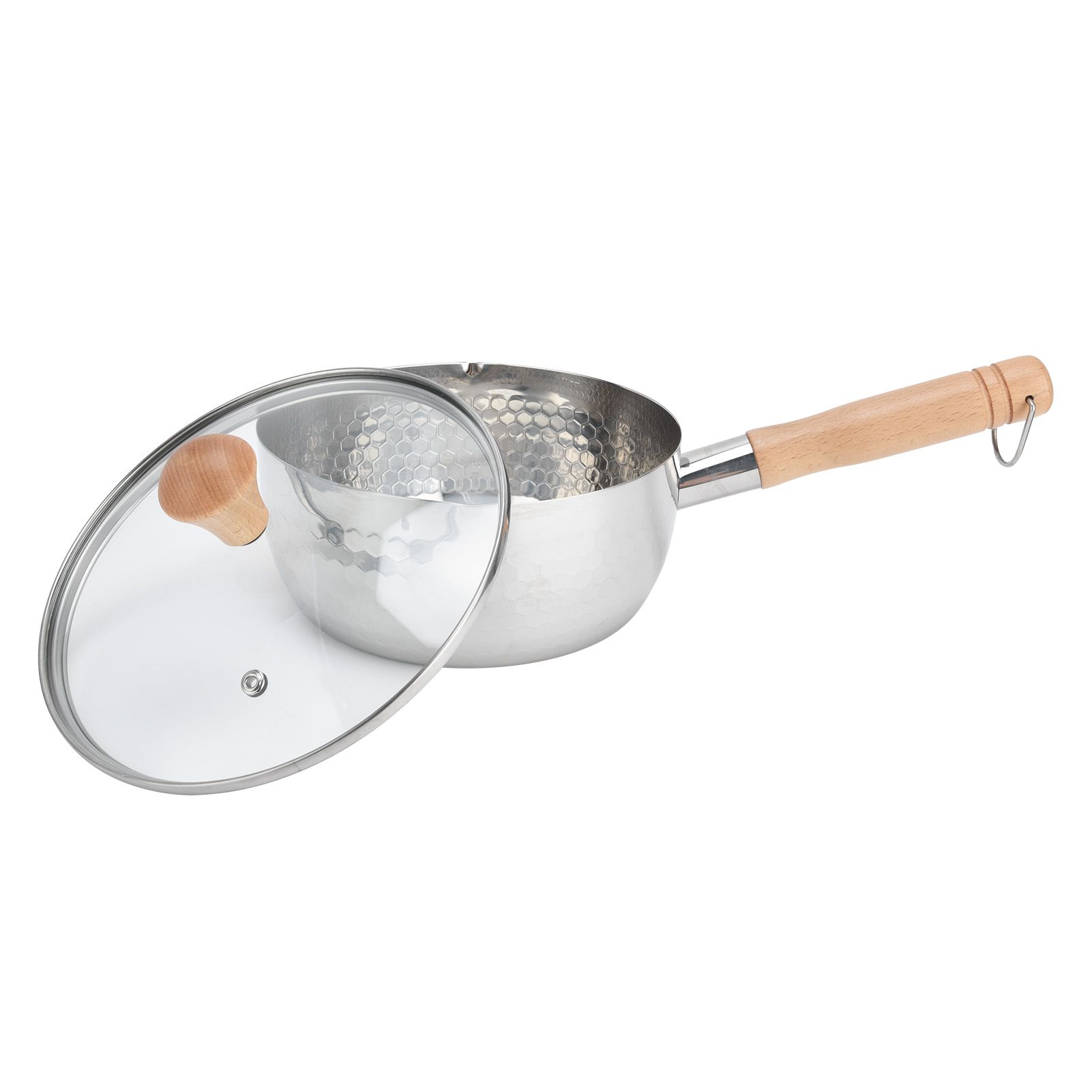 Saucepan Stainless Steel Pot Supplement Food Pot with Single Handle Cover for view 4